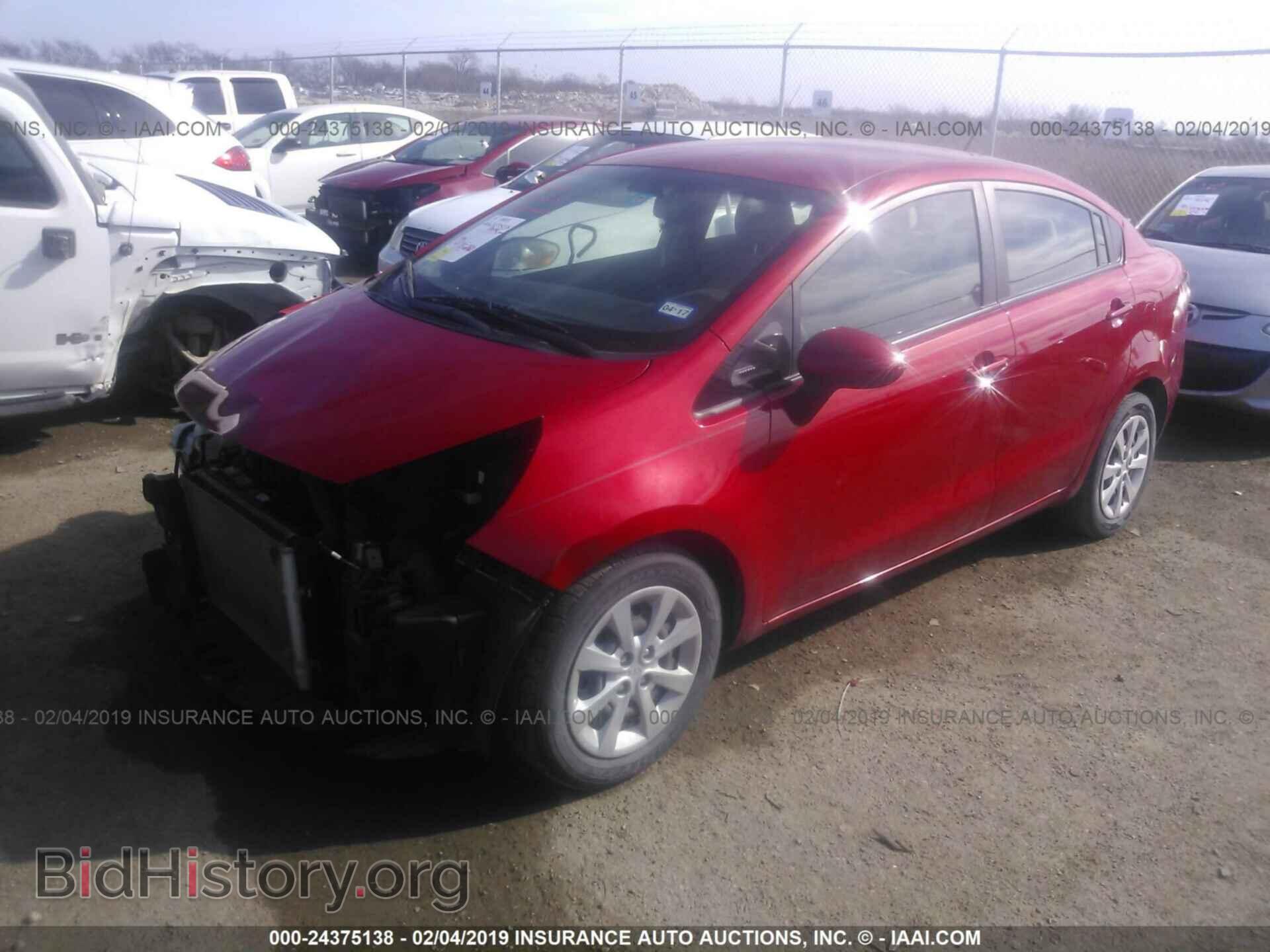 2013 KIA RIO - VIN: KNADM4A30D6242003 - Фото 2