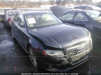 2012 Audi A4, gray — VIN WAUFFAFL1CN012615, IAAI