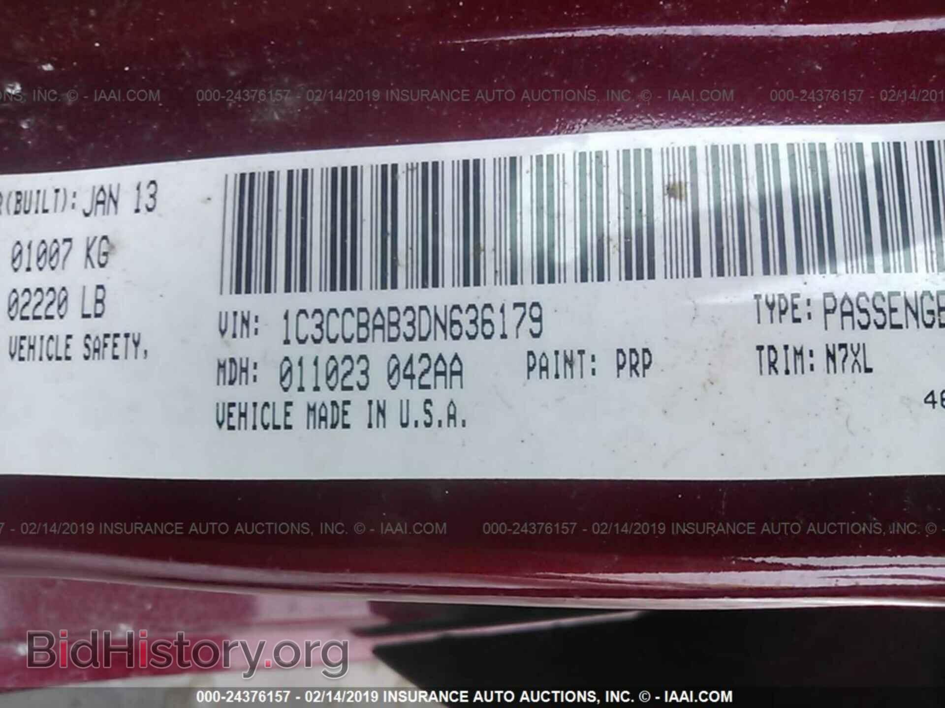 2013 CHRYSLER 200 - VIN: 1C3CCBAB3DN636179 - Фото 9