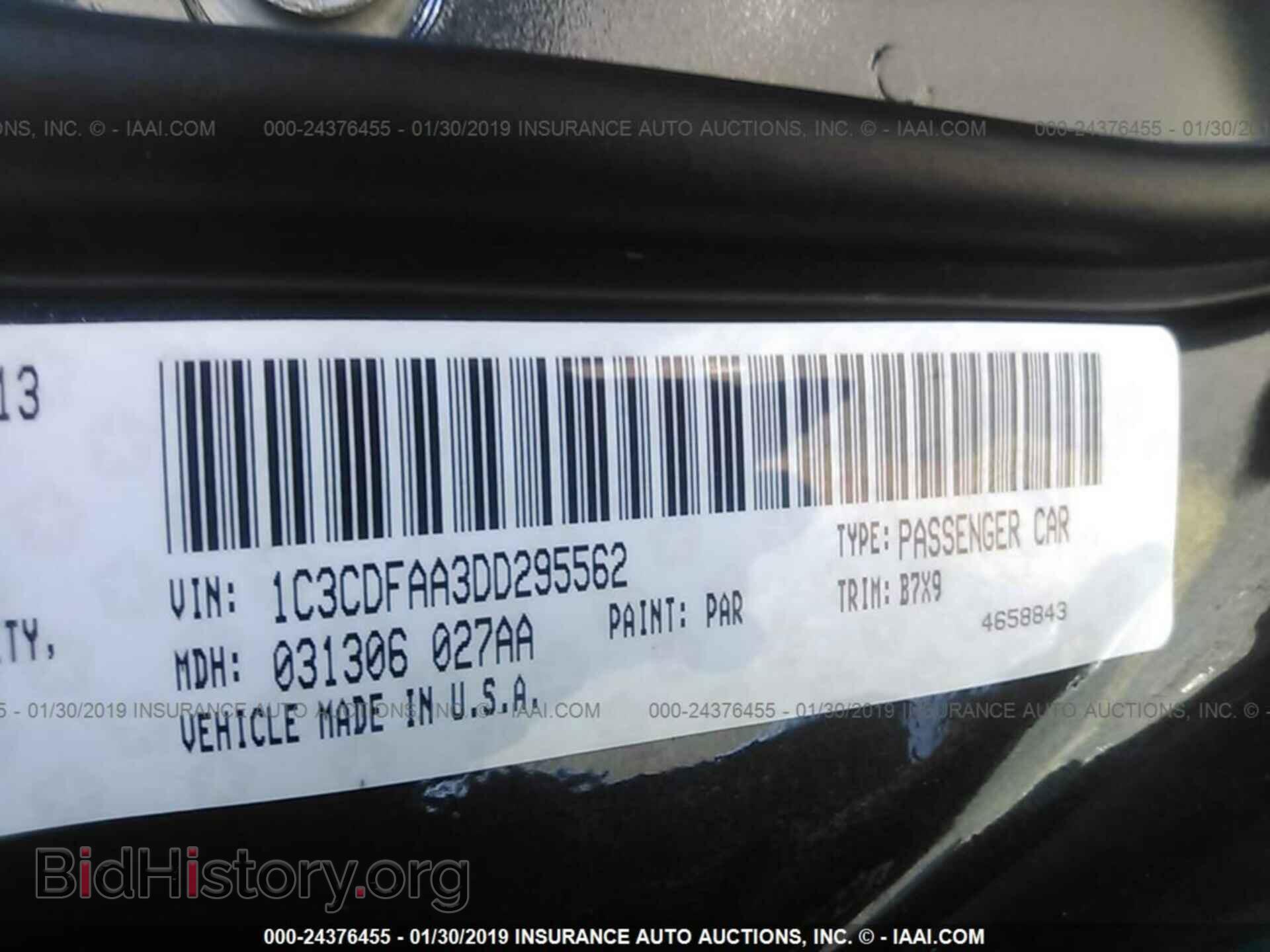 2013 DODGE DART - VIN: 1C3CDFAA3DD295562 - Photo 9