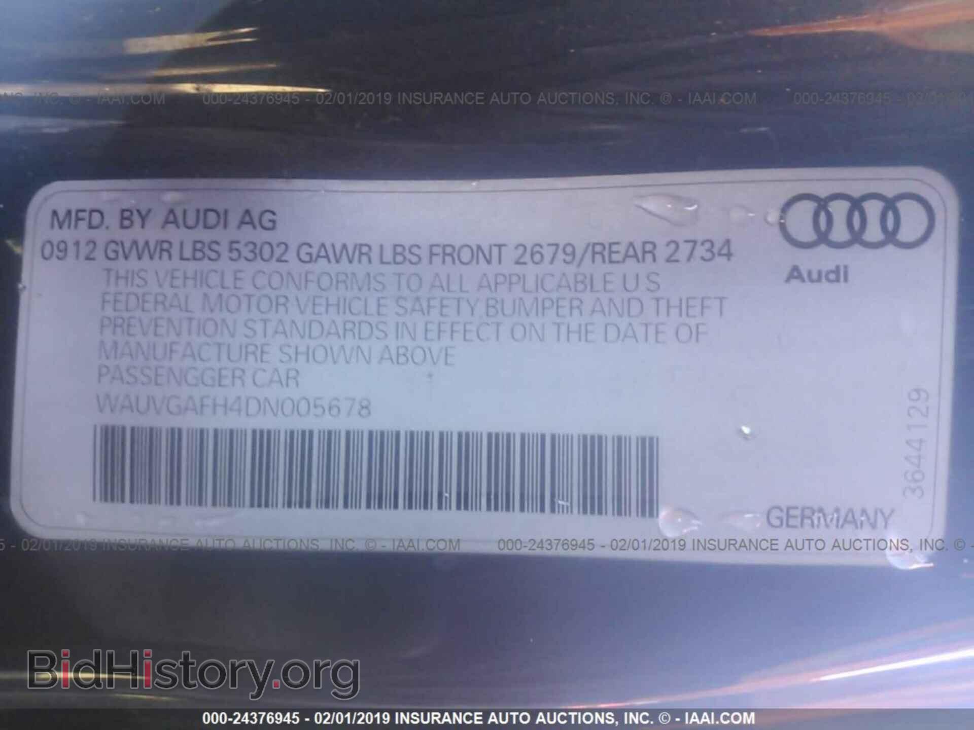 2013 AUDI S5 - VIN: WAUVGAFH4DN005678 - Photo 9