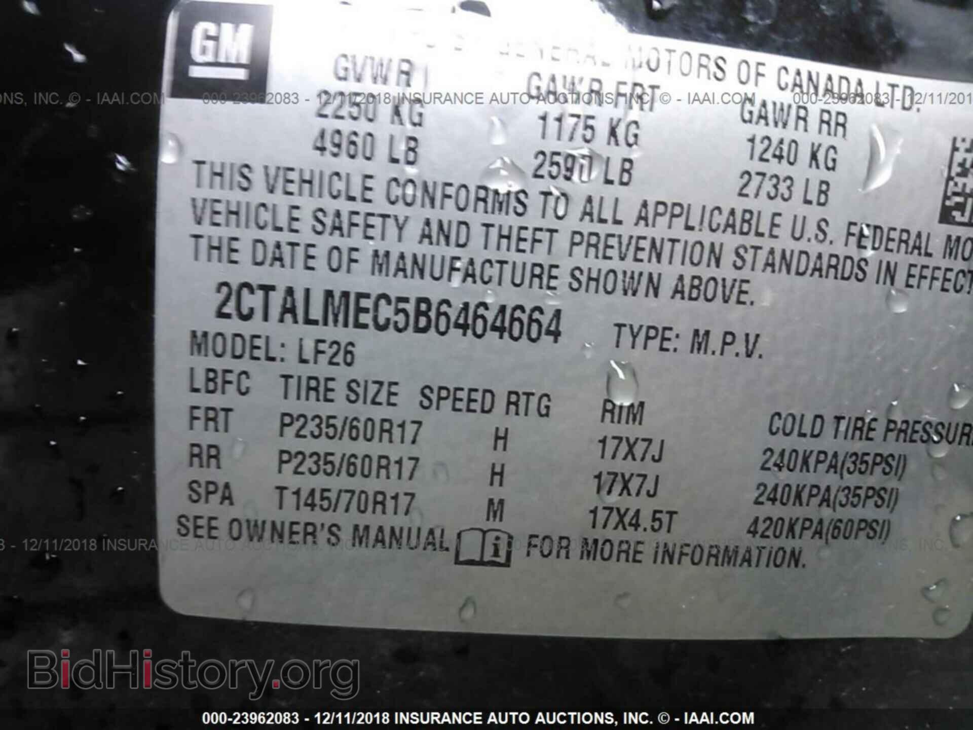 2011 GMC TERRAIN - VIN: 2CTALMEC5B6464664 - Photo 9