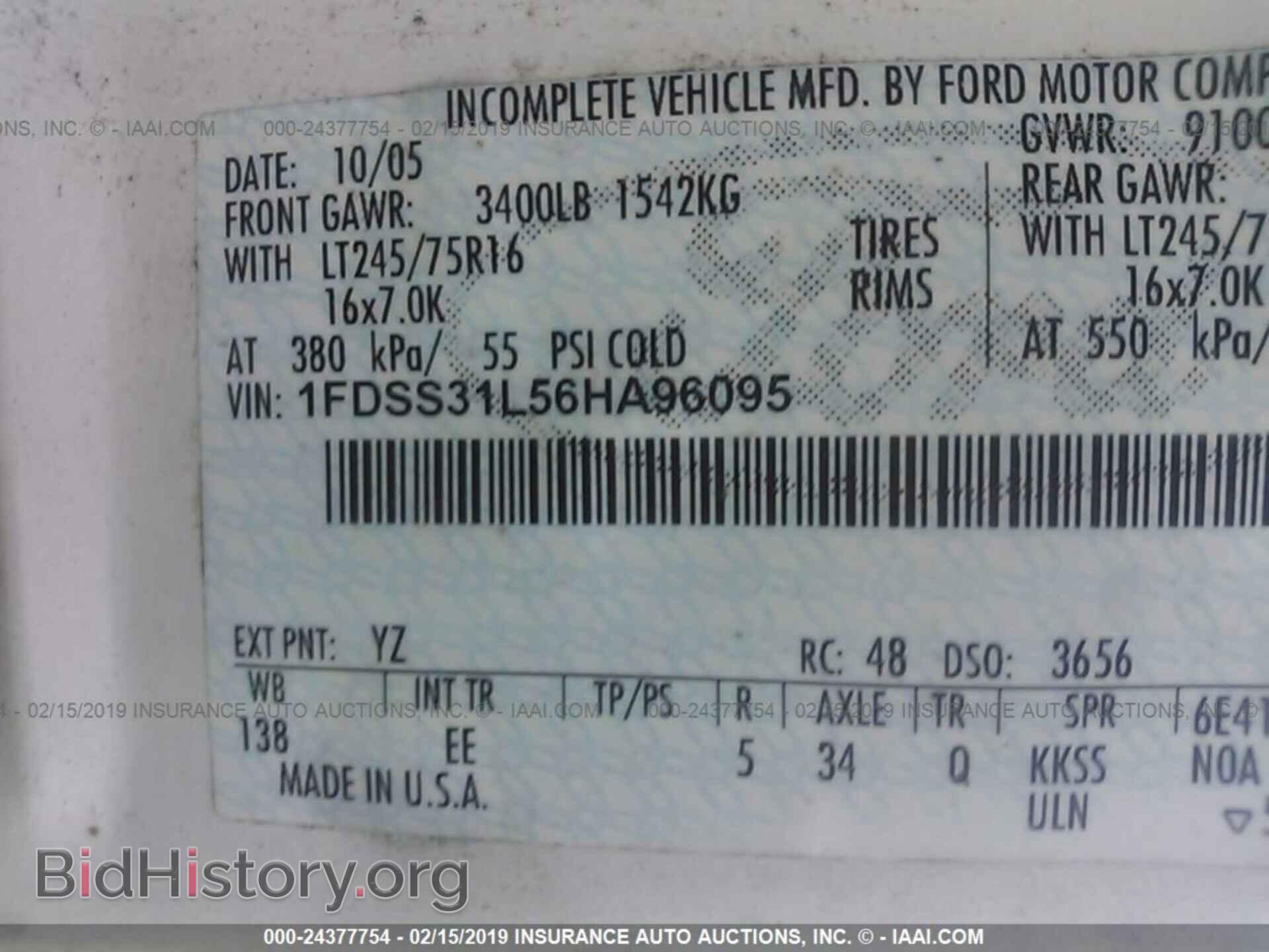 2006 FORD ECONOLINE - VIN: 1FDSS31L56HA96095 - Фото 9