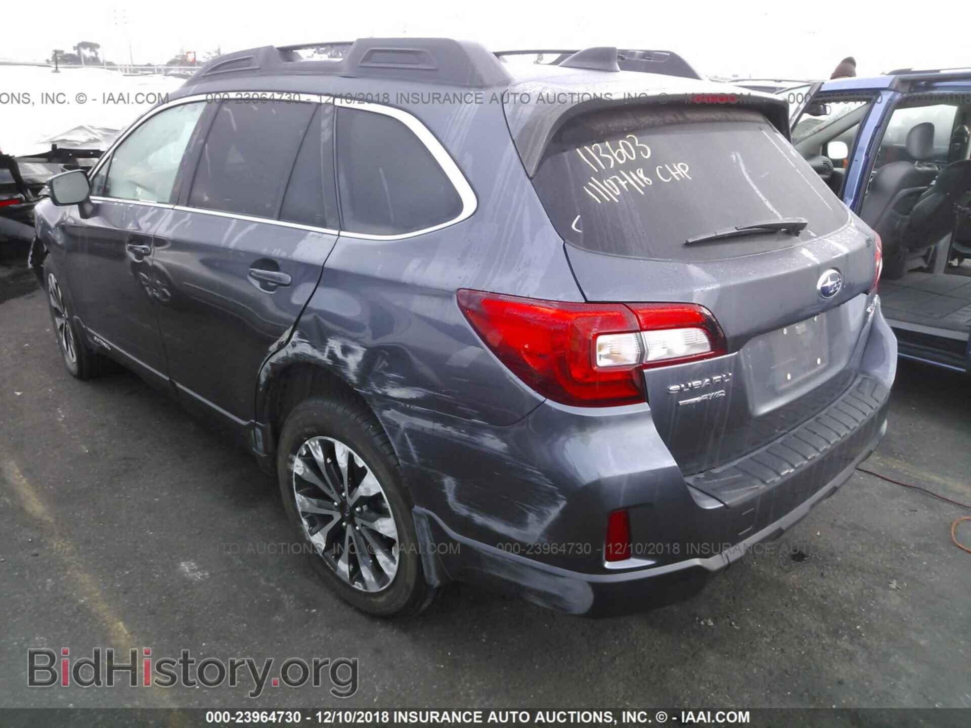 2016 SUBARU OUTBACK - VIN: 4S4BSANC9G3286320 - Фото 3