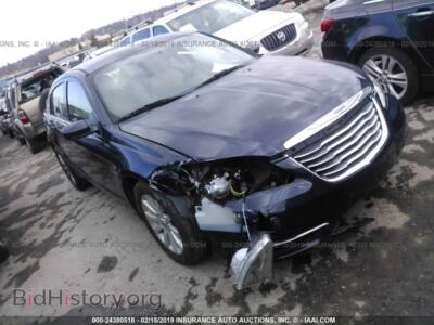 2012 Chrysler 200 Touring, blue — VIN 1C3CCBBB7CN299349, IAAI