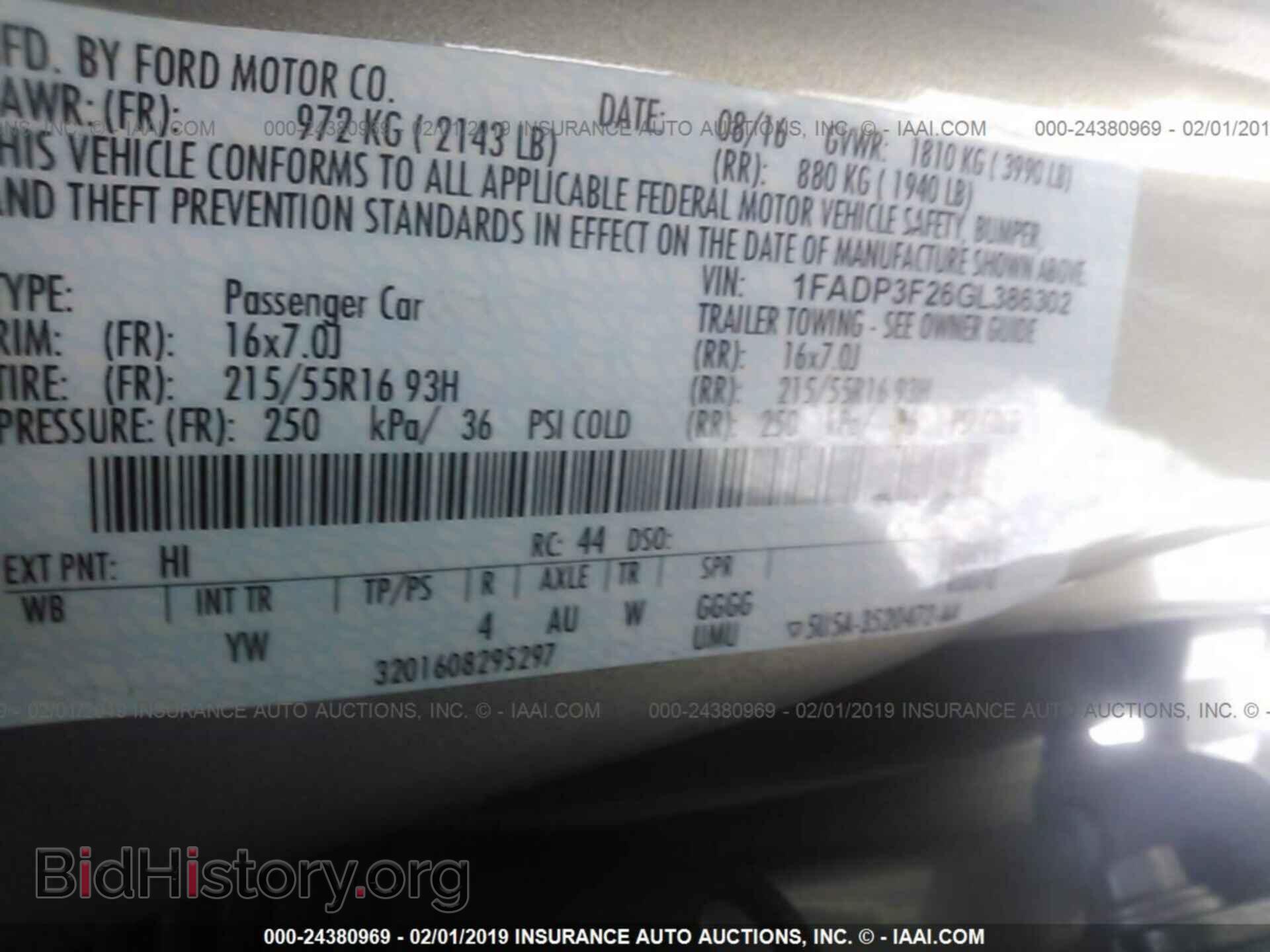 2016 FORD FOCUS - VIN: 1FADP3F26GL386302 - Photo 9