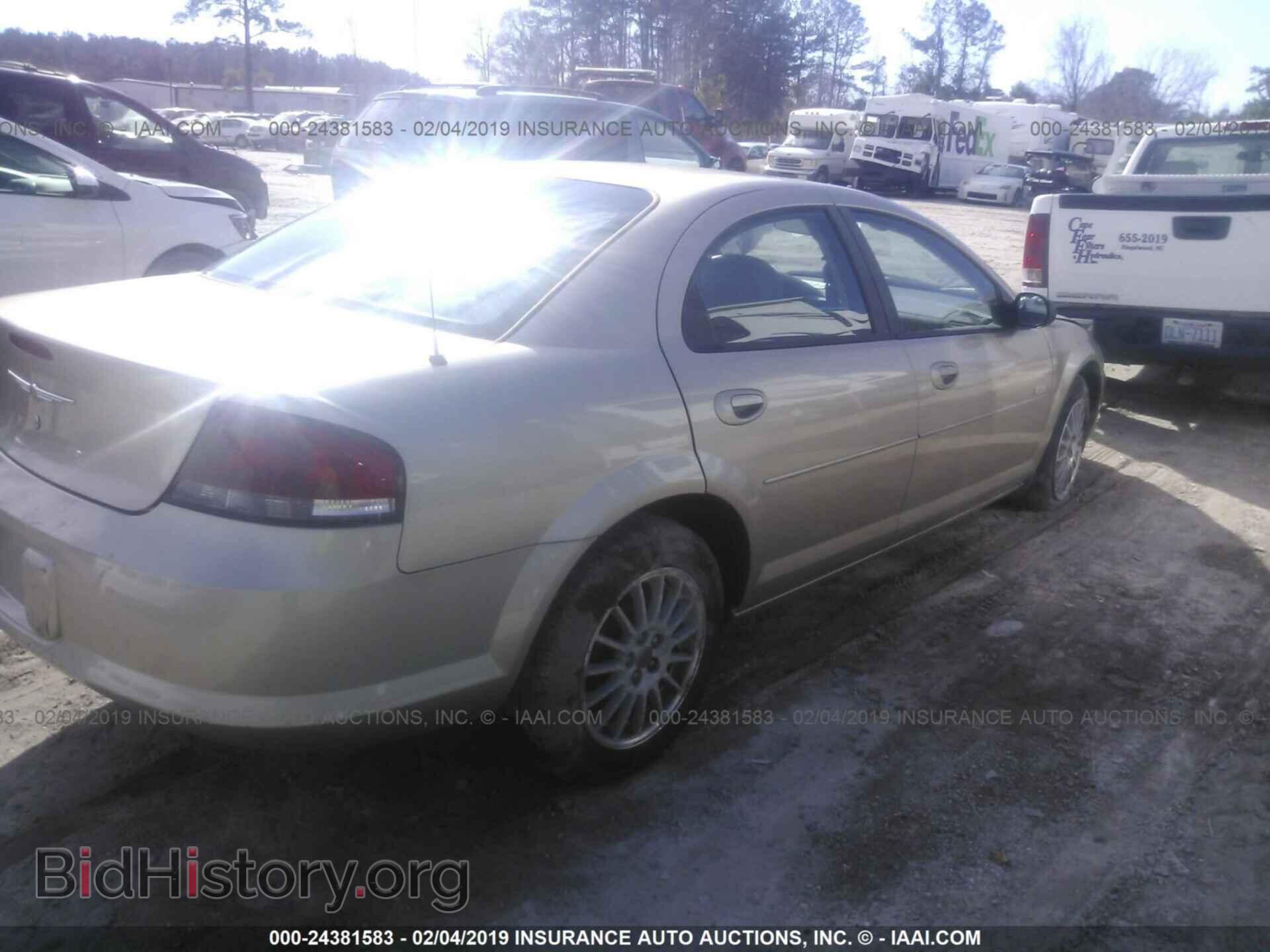 2005 CHRYSLER SEBRING - VIN: 1C3EL46X95N571297 - Фото 4