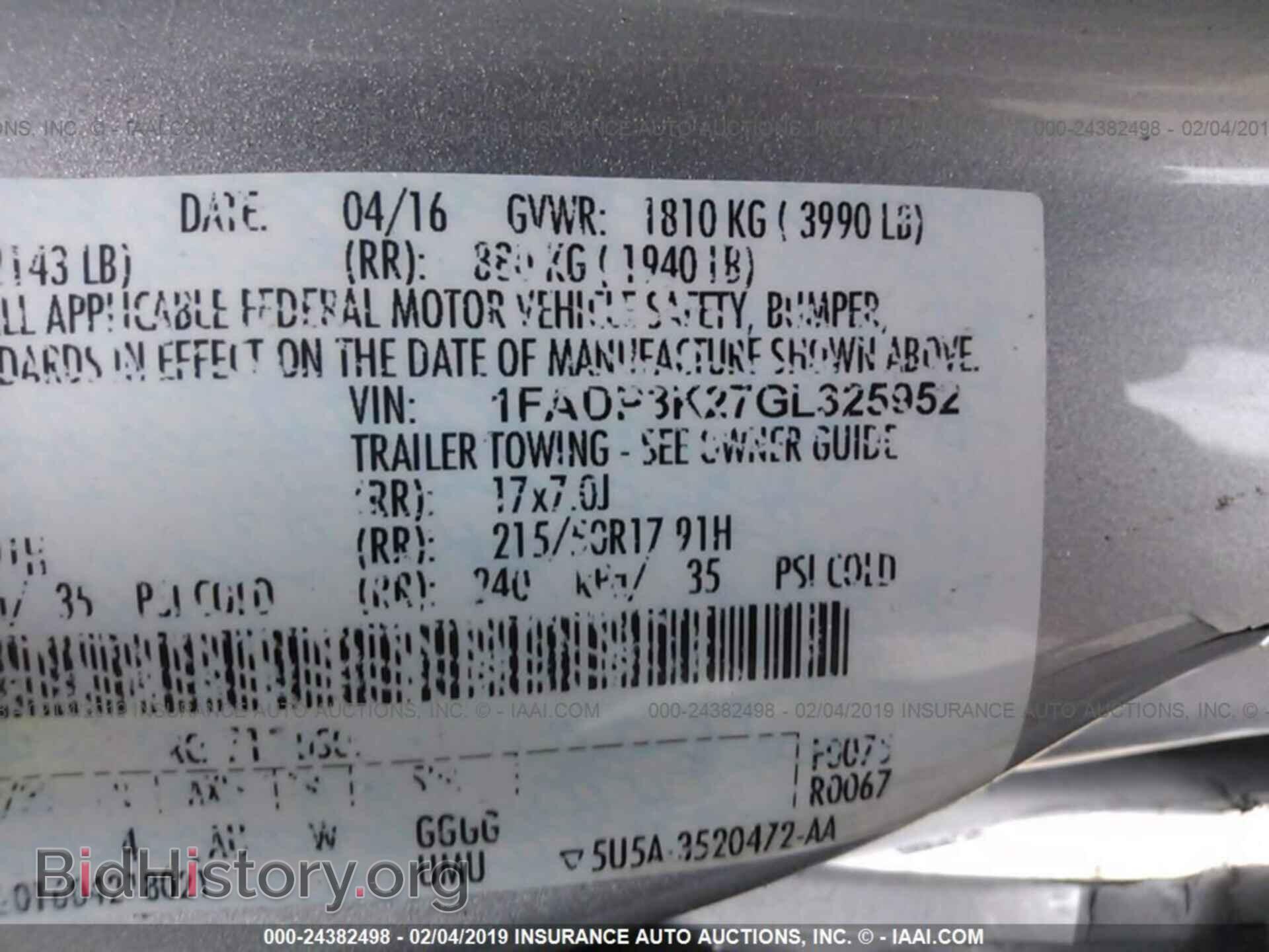2016 FORD FOCUS - VIN: 1FADP3K27GL325952 - Photo 9