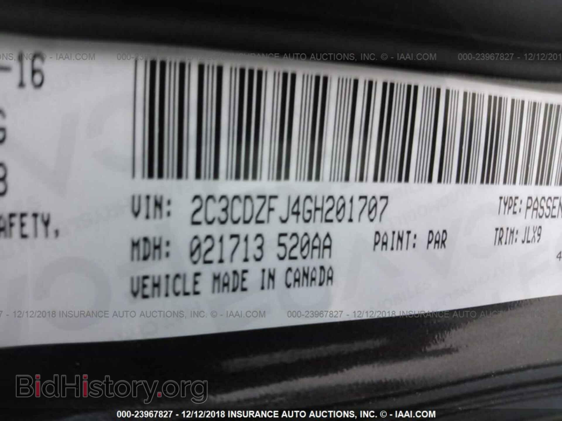 2016 DODGE CHALLENGER - VIN: 2C3CDZFJ4GH201707 - Photo 9