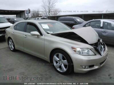 2010 Lexus LS, золотистый — VIN JTHBL5EF9A5094912, IAAI