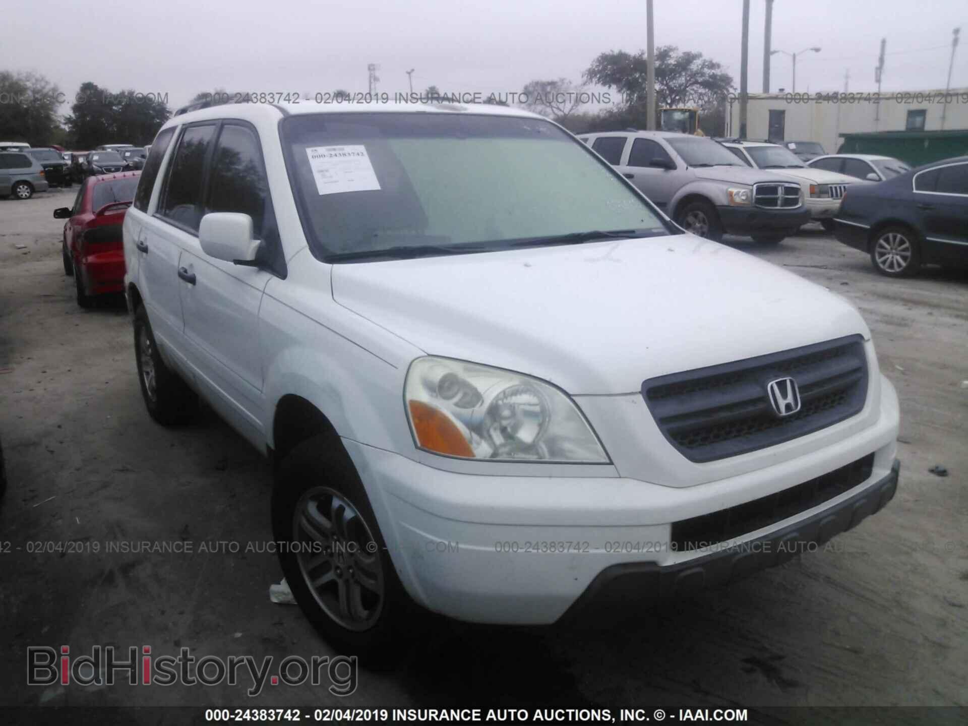 Photo 5FNYF18505B036805 - HONDA PILOT 2005