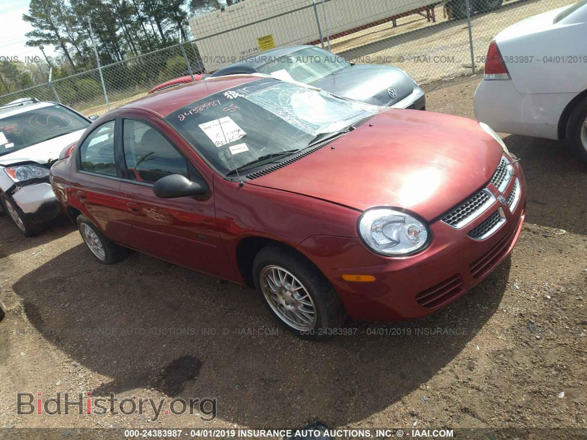 Photo 1B3ES56C65D136844 - DODGE NEON 2005