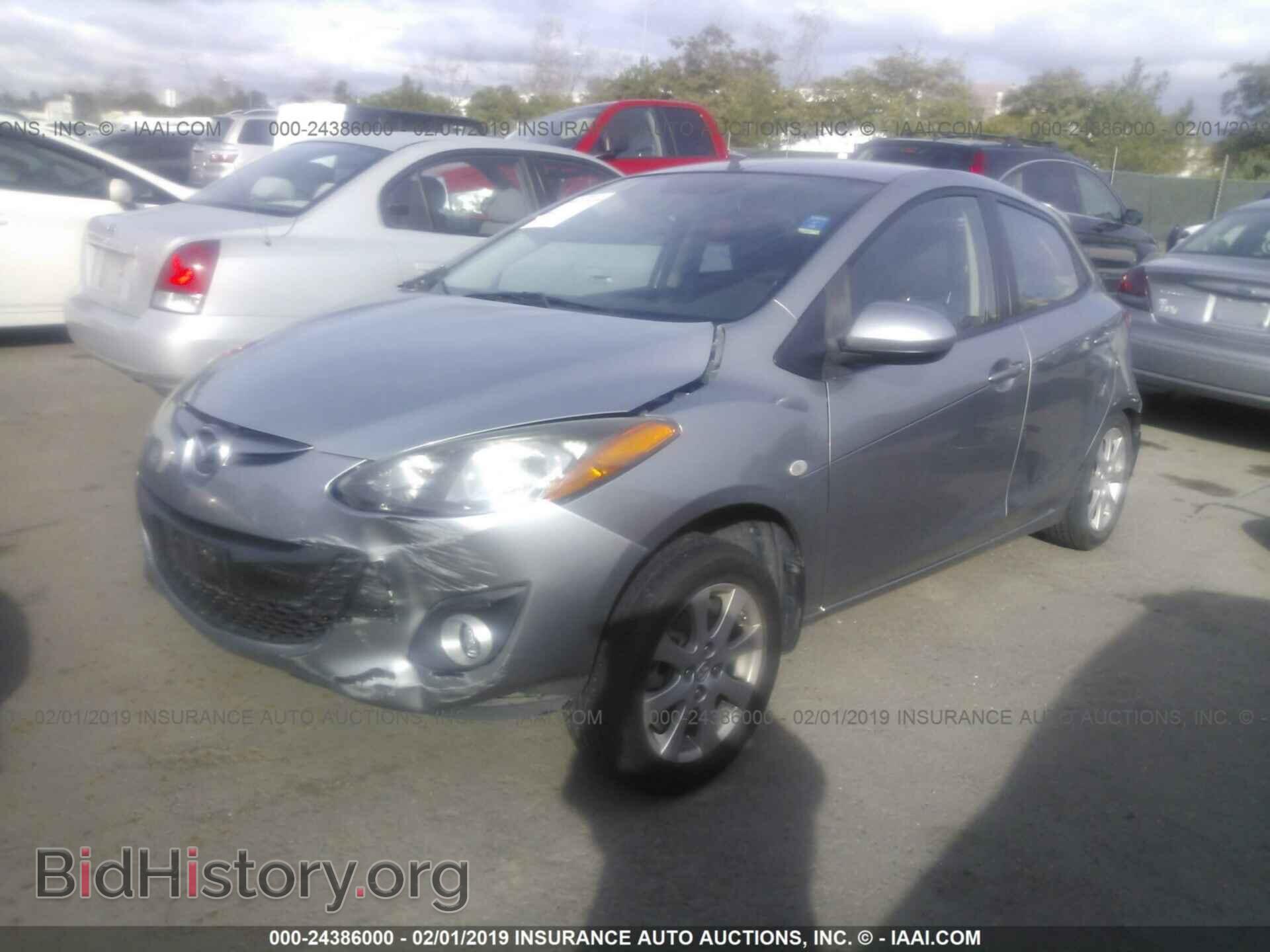 2012 MAZDA MAZDA2 - VIN: JM1DE1LZ6C0136284 - Фото 2