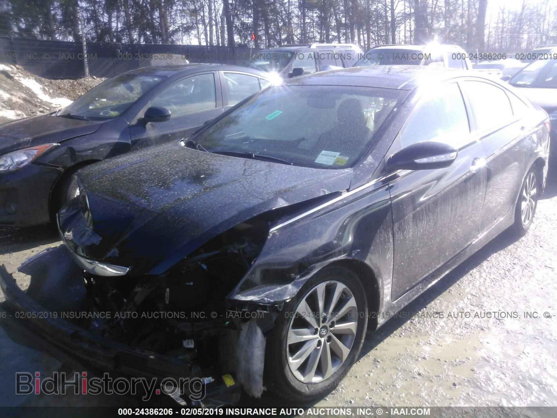2014 HYUNDAI SONATA - VIN: 5NPEC4ACXEH825843 - Фото 2
