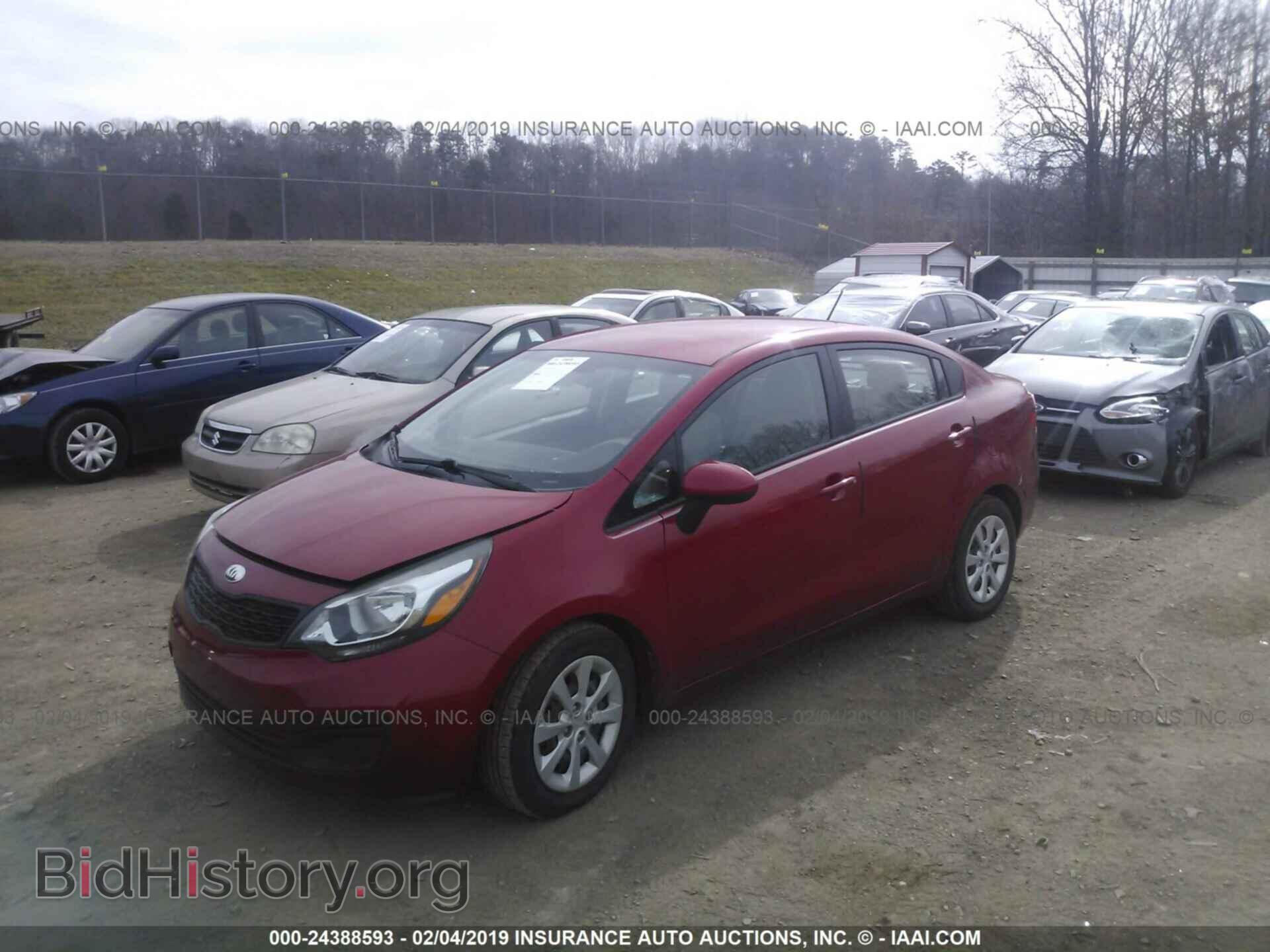 2013 KIA RIO - VIN: KNADM4A38D6277470 - Фото 2