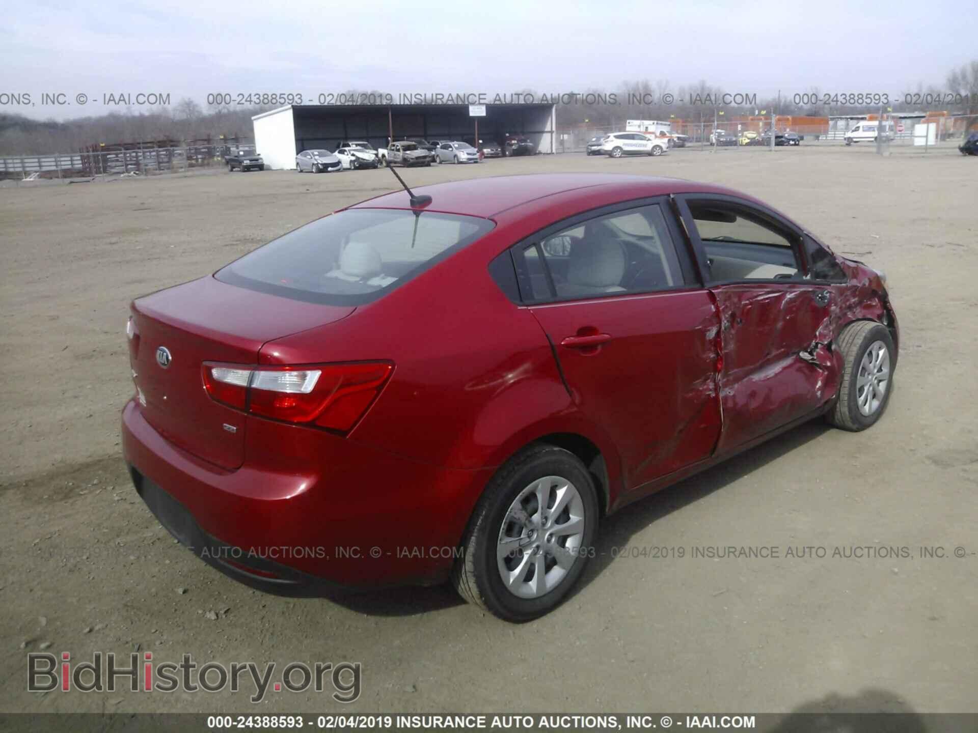 2013 KIA RIO - VIN: KNADM4A38D6277470 - Фото 4