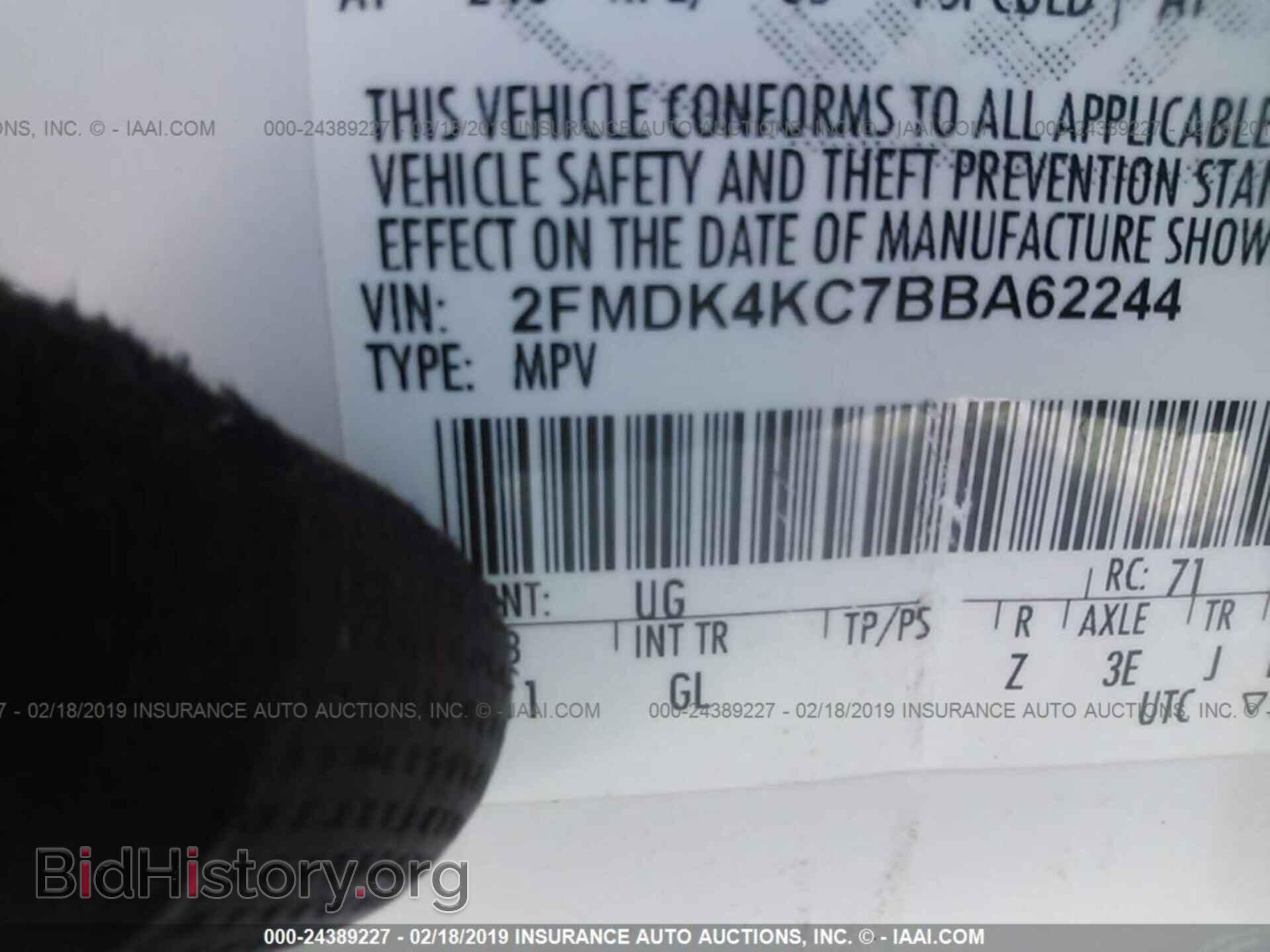 2011 FORD EDGE - VIN: 2FMDK4KC7BBA62244 - Photo 9