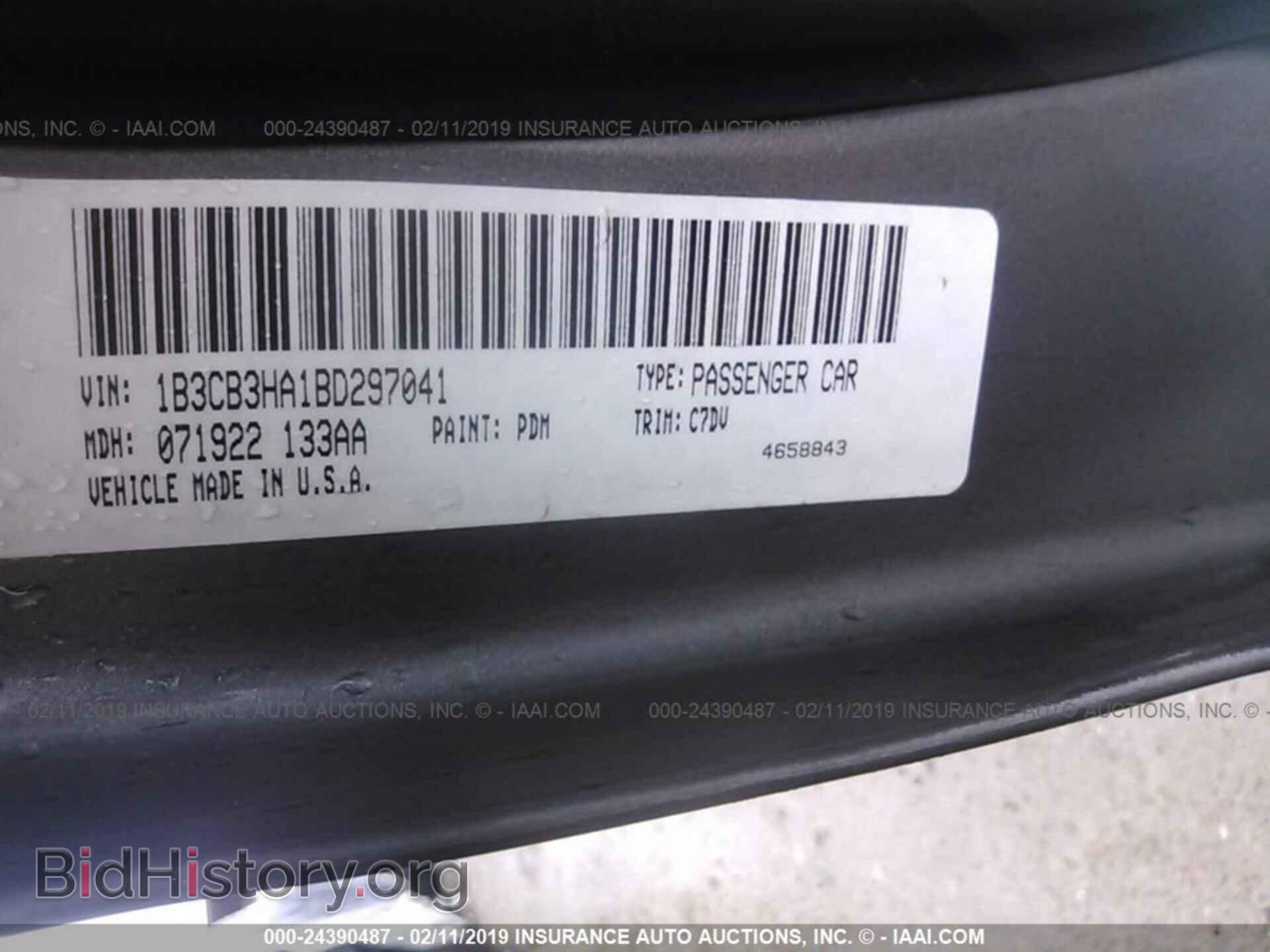2011 DODGE CALIBER - VIN: 1B3CB3HA1BD297041 - Фото 9