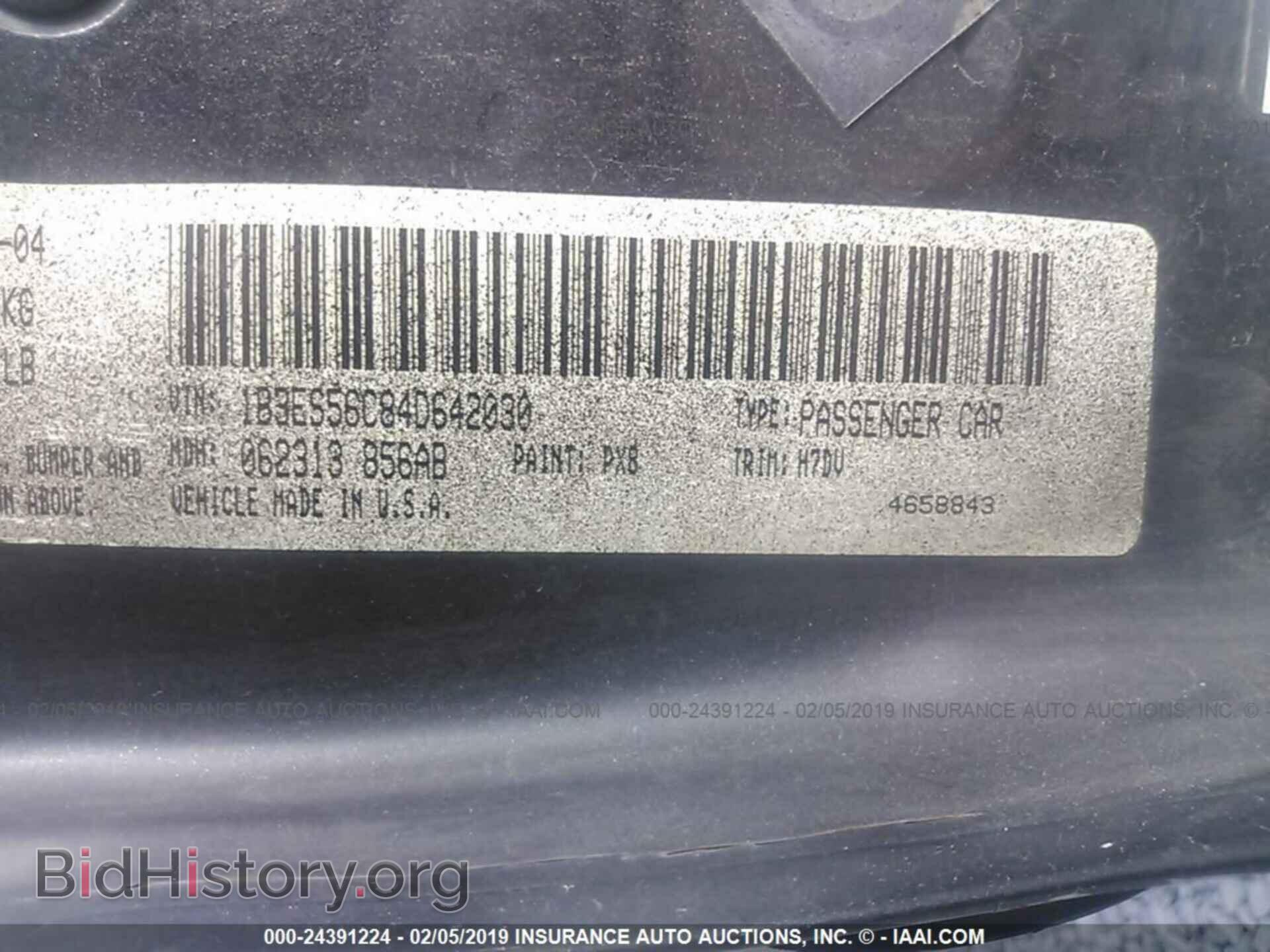 2004 DODGE NEON - VIN: 1B3ES56C84D642030 - Фото 9