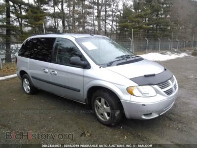 2005 Dodge CARAVAN SXT, silver — VIN 1D4GP45R35B310893, IAAI
