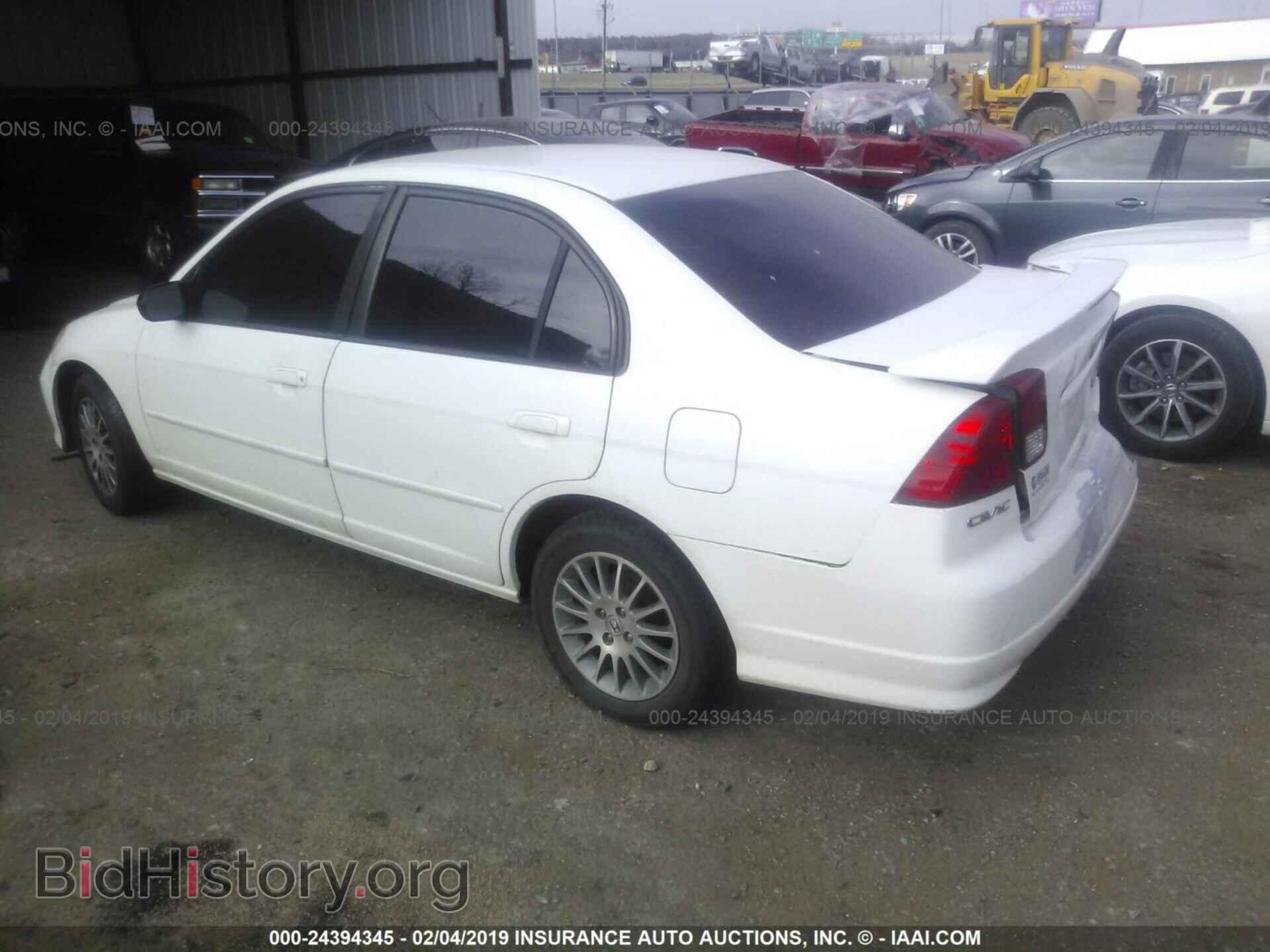 2005 HONDA CIVIC - VIN: 2HGES16575H612905 - Фото 3