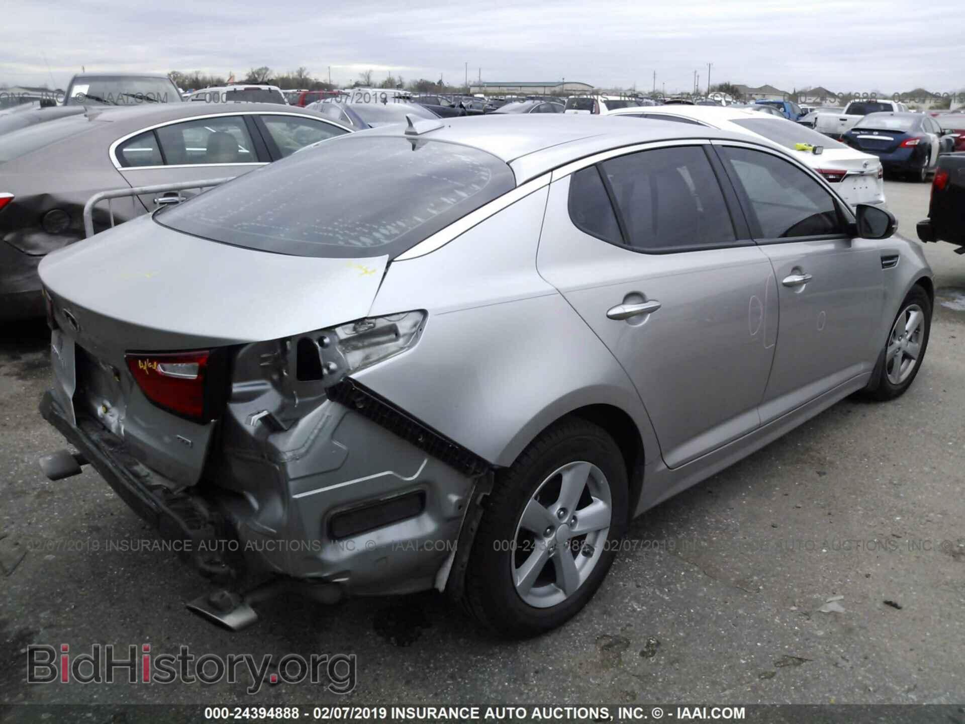 2015 KIA OPTIMA - VIN: 5XXGM4A73FG365821 - Фото 4