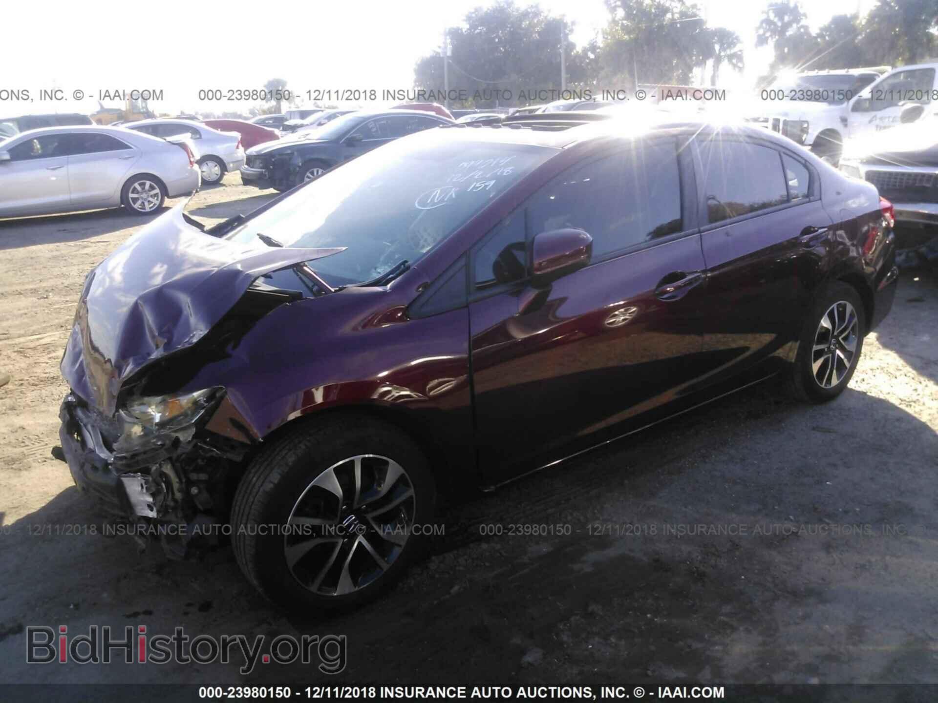 2014 HONDA CIVIC - VIN: 2HGFB2F83EH519884 - Фото 2