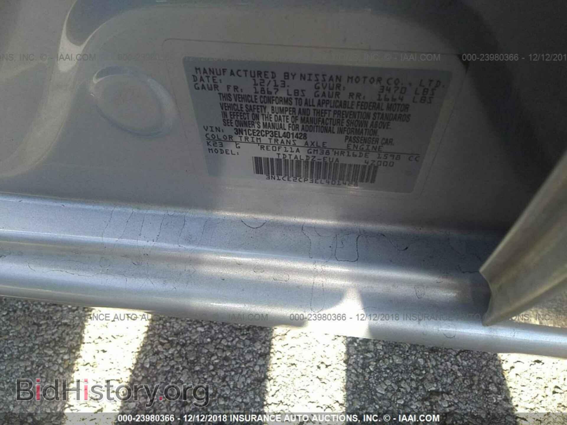 2014 NISSAN VERSA NOTE - VIN: 3N1CE2CP3EL401428 - Photo 9