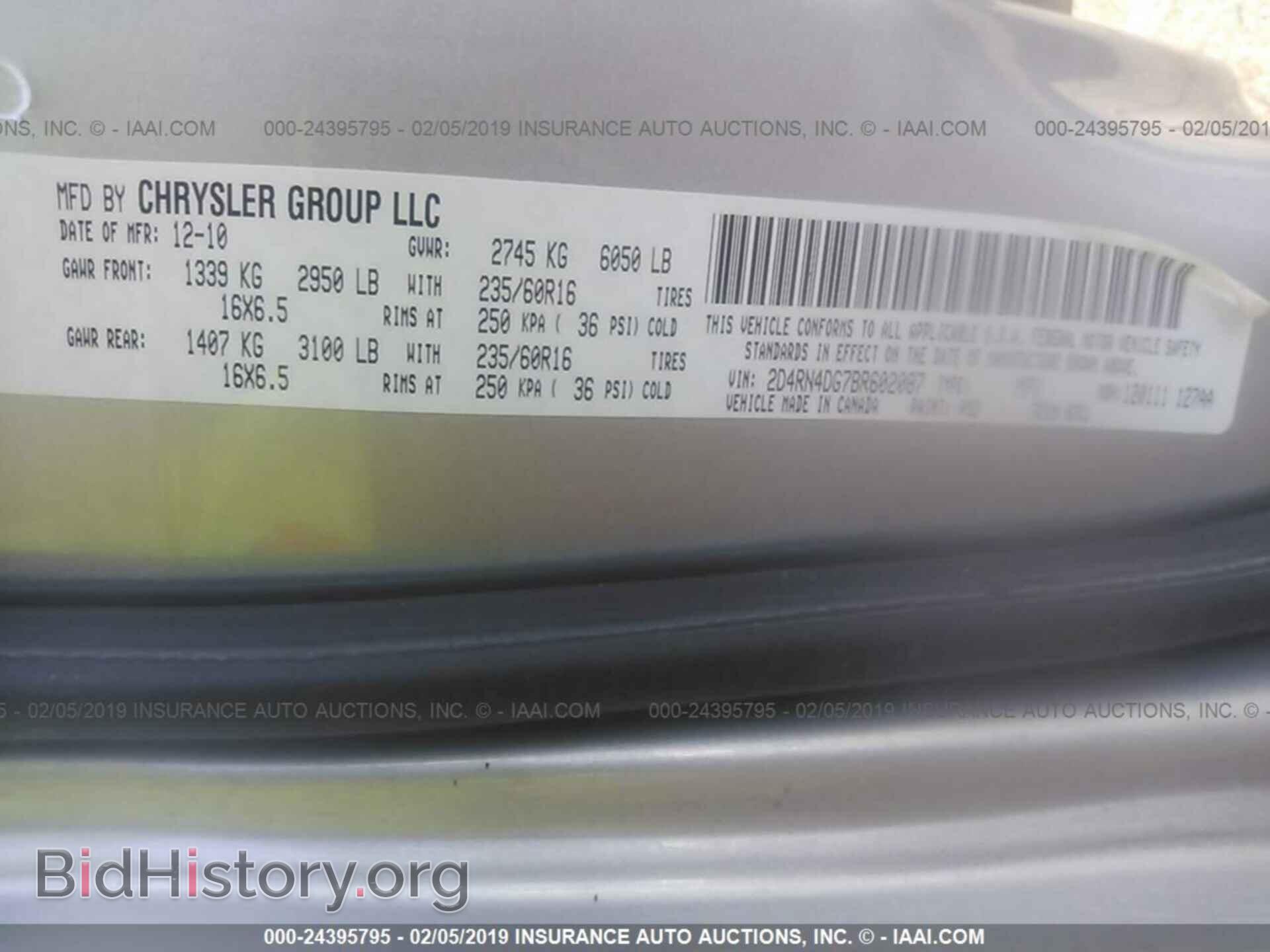 2011 DODGE GRAND CARAVAN - VIN: 2D4RN4DG7BR602087 - Фото 9