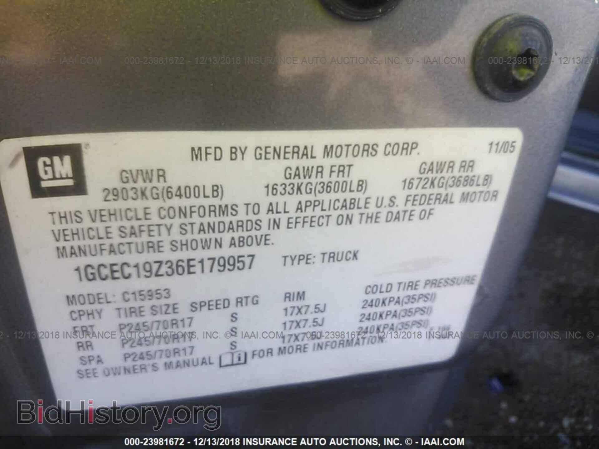 2006 CHEVROLET SILVERADO - VIN: 1GCEC19Z36E179957 - Photo 9