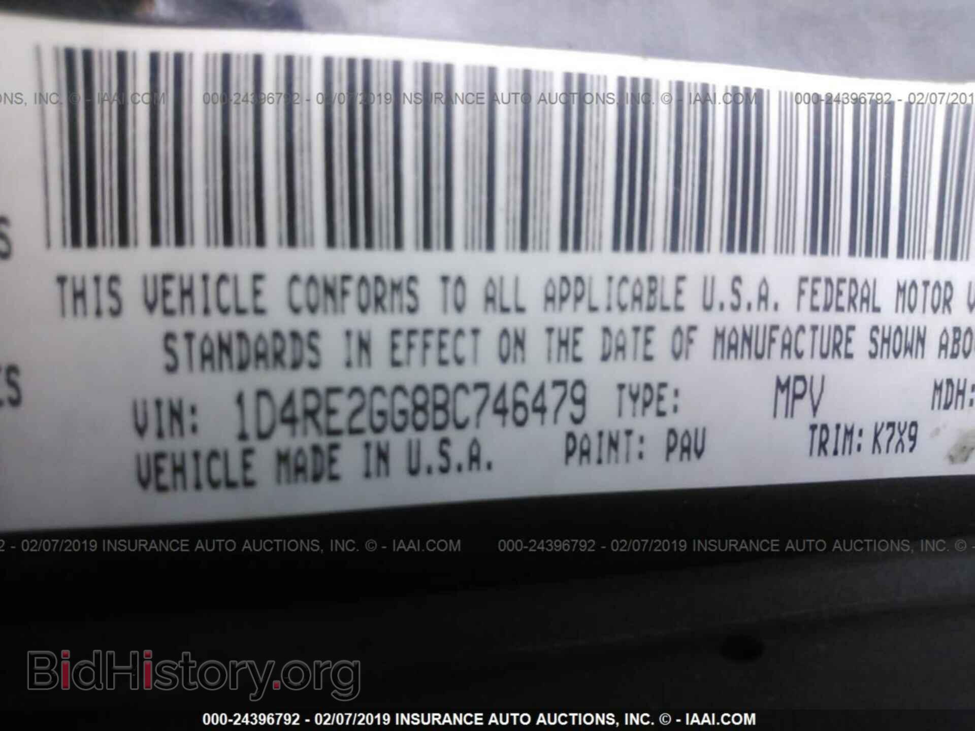 2011 DODGE DURANGO - VIN: 1D4RE2GG8BC746479 - Photo 9