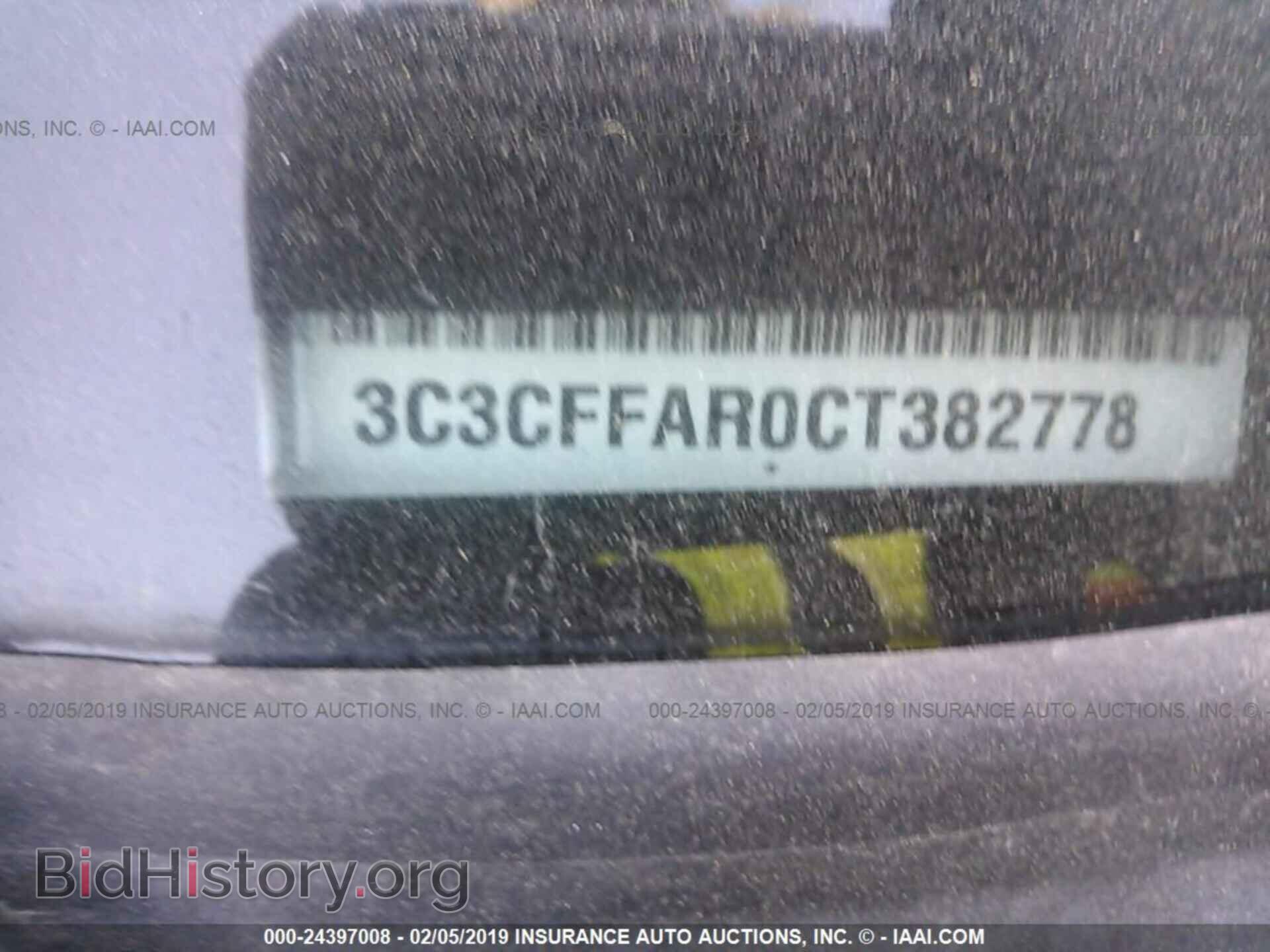 2012 FIAT 500 - VIN: 3C3CFFAR0CT382778 - Фото 9