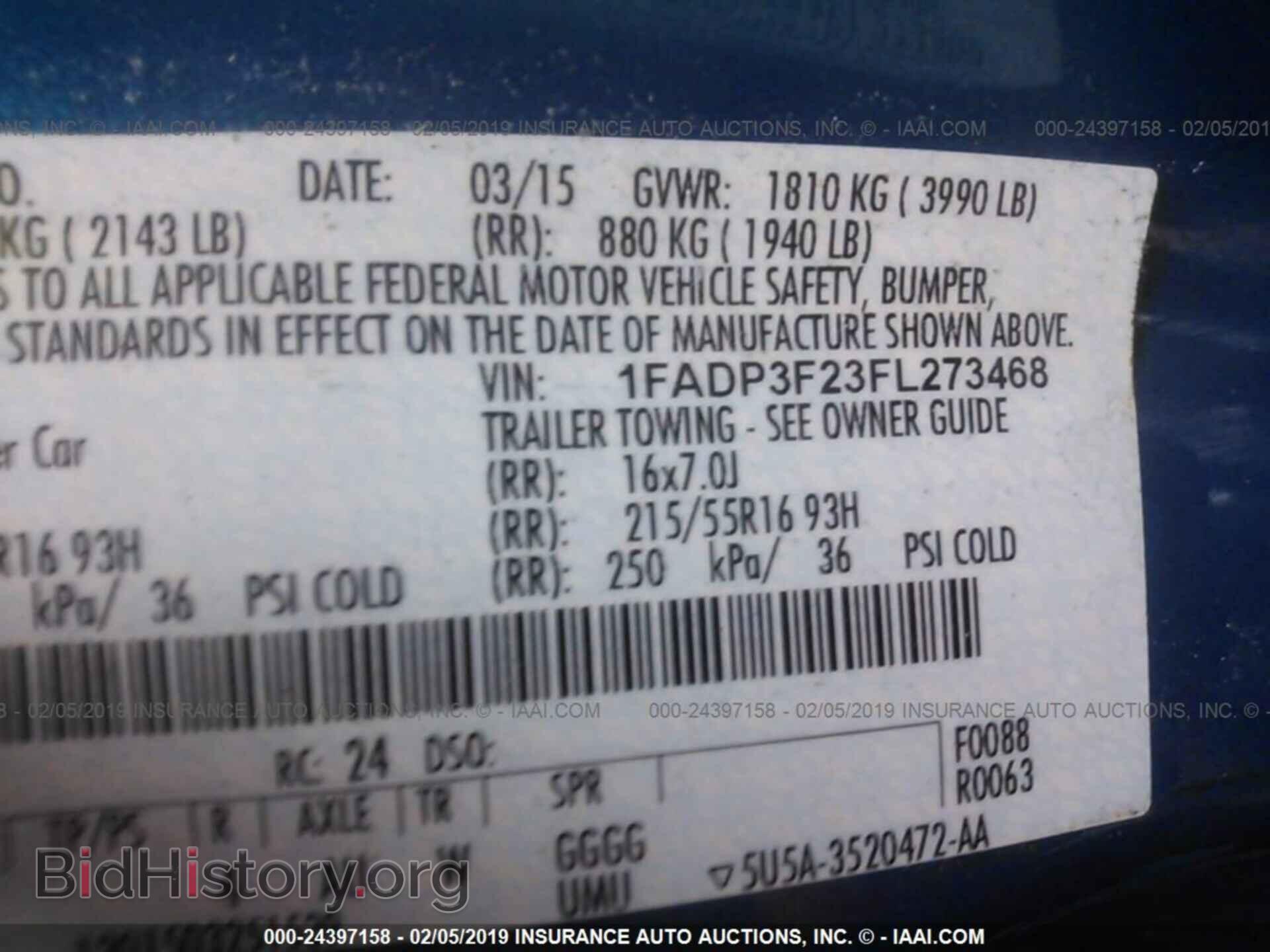 2015 FORD FOCUS - VIN: 1FADP3F23FL273468 - Photo 9