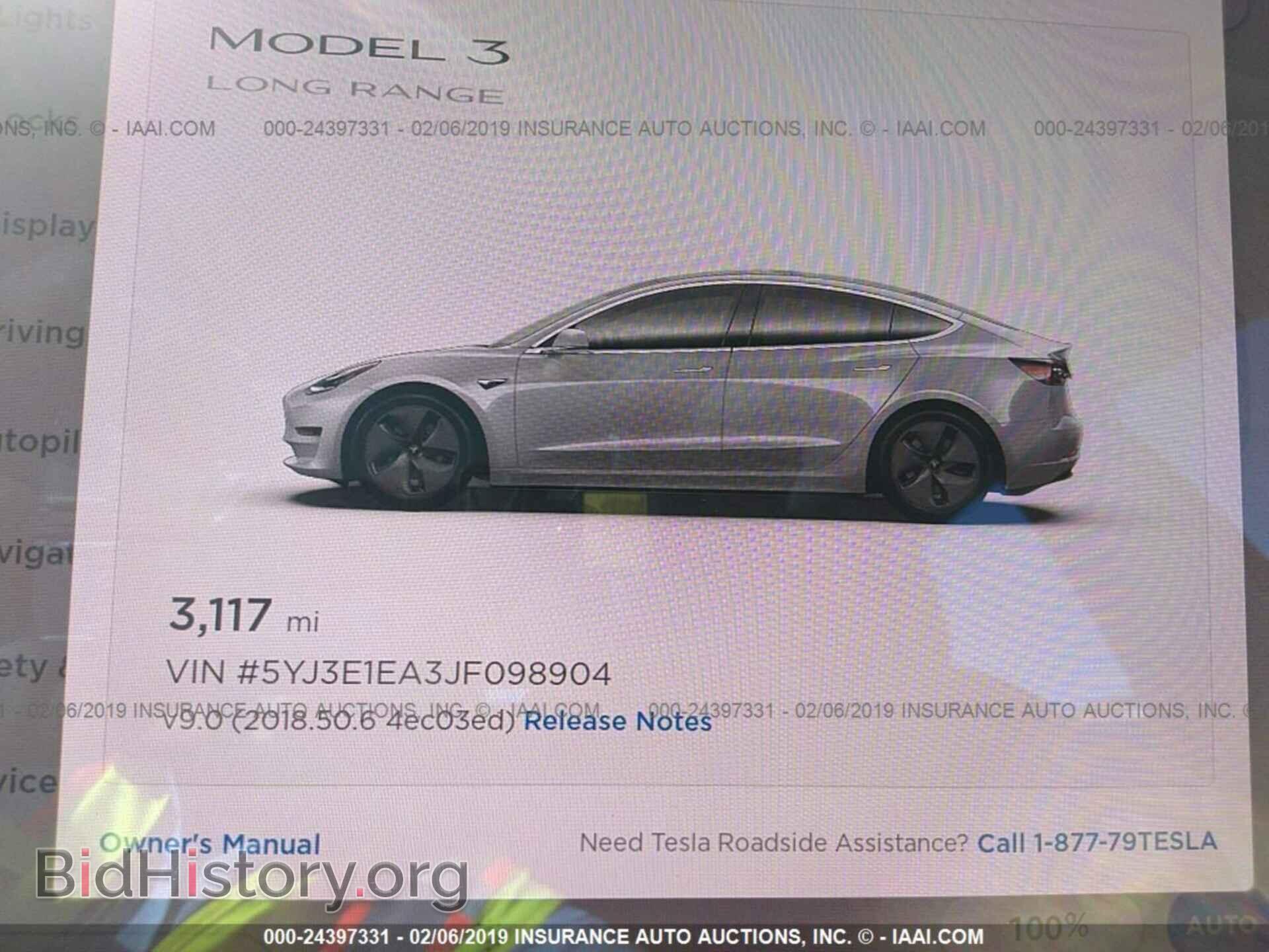 2018 TESLA MODEL 3 - VIN: 5YJ3E1EA3JF098904 - Фото 7
