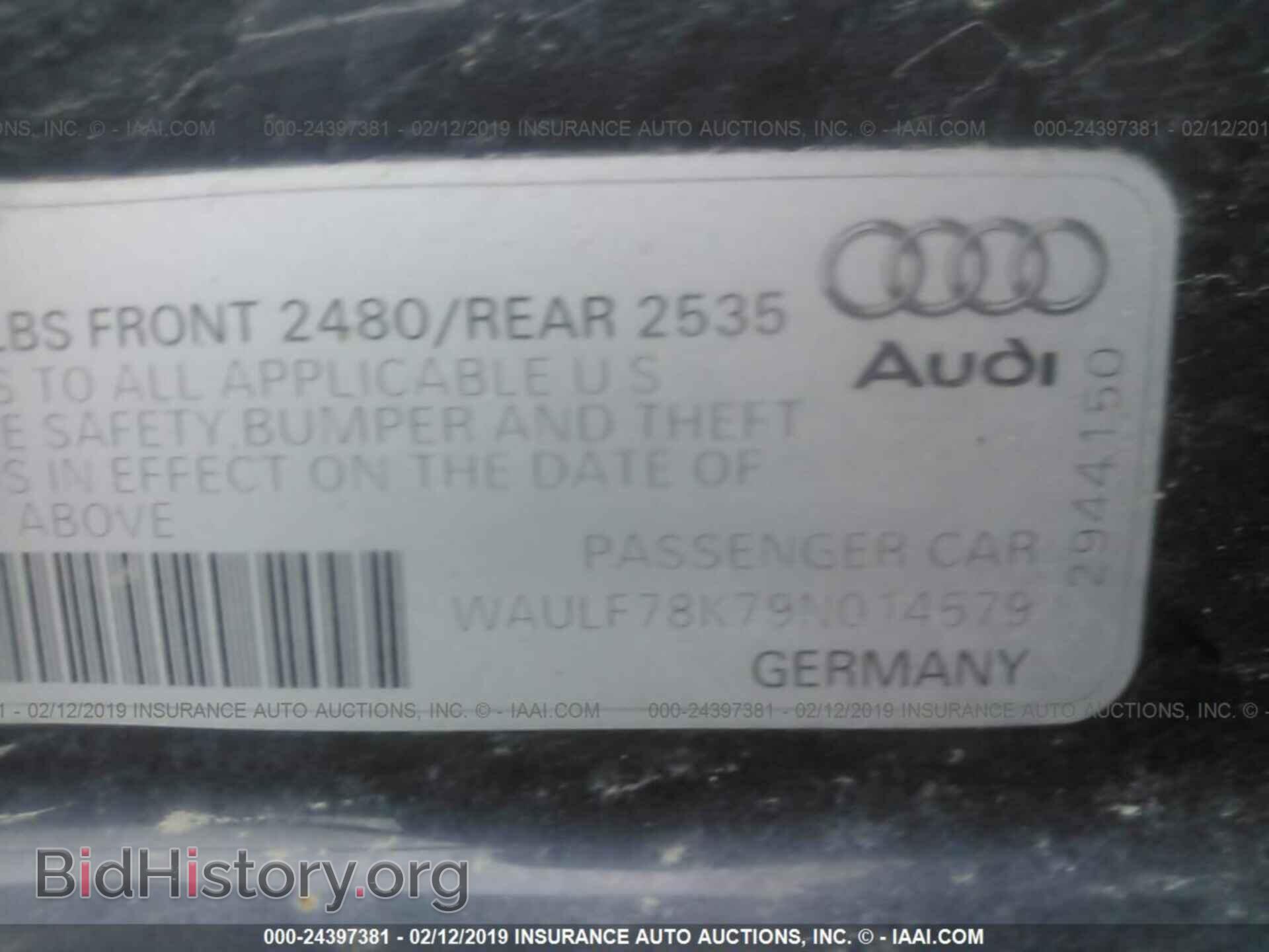 2009 AUDI A4 - VIN: WAULF78K79N014579 - Фото 9