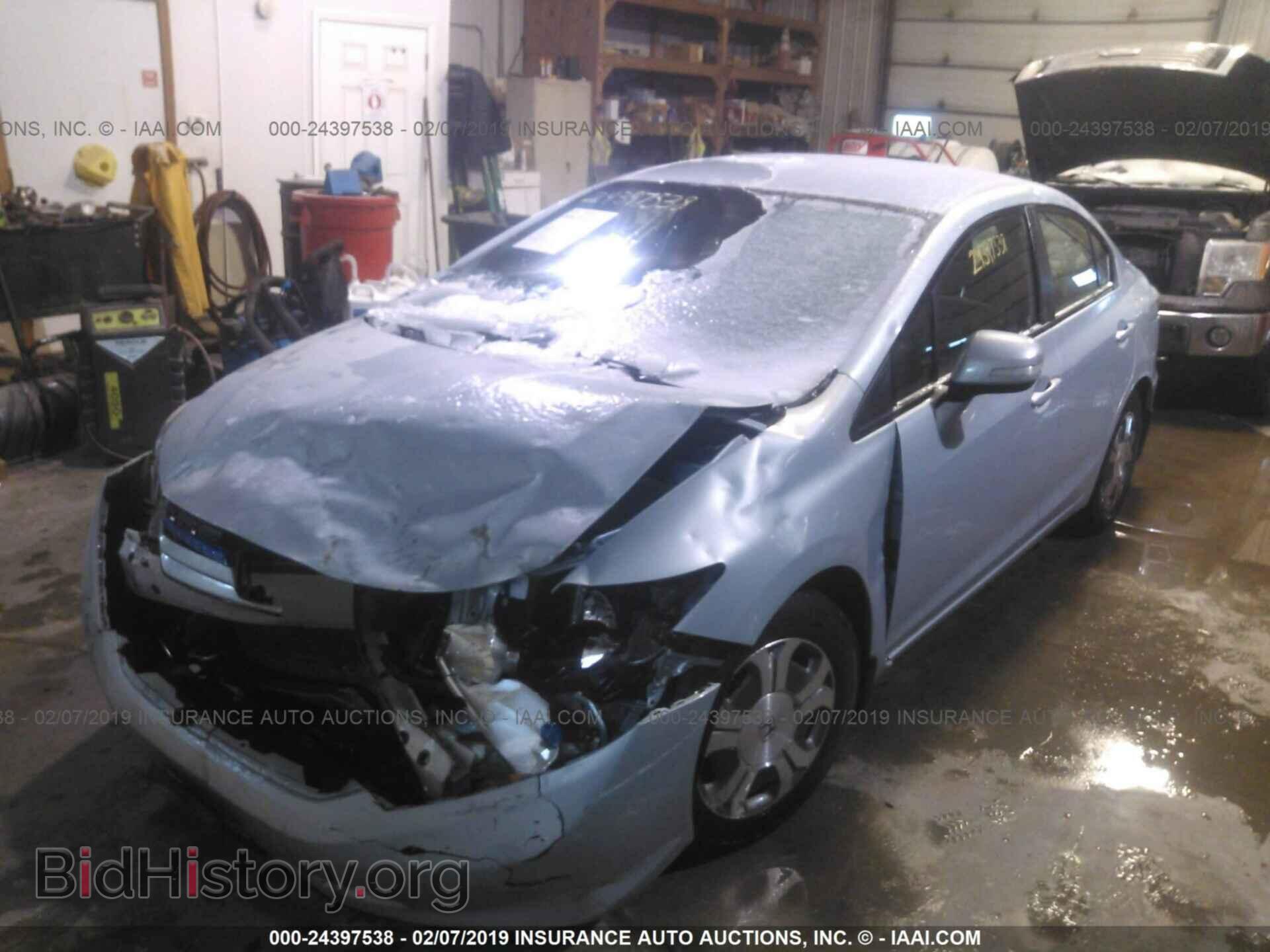 2012 HONDA CIVIC - VIN: JHMFB4F37CS001604 - Фото 2