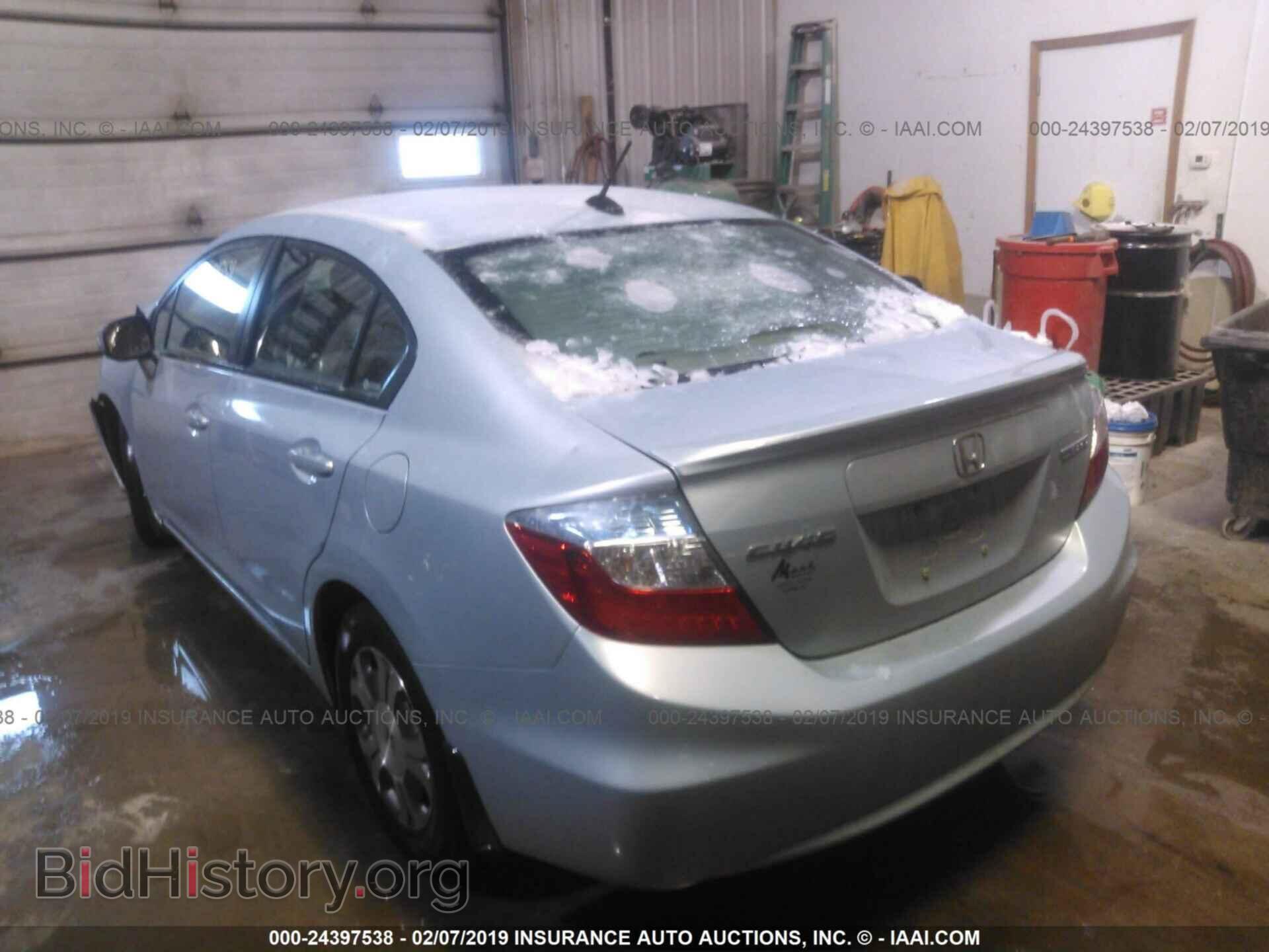 2012 HONDA CIVIC - VIN: JHMFB4F37CS001604 - Фото 3