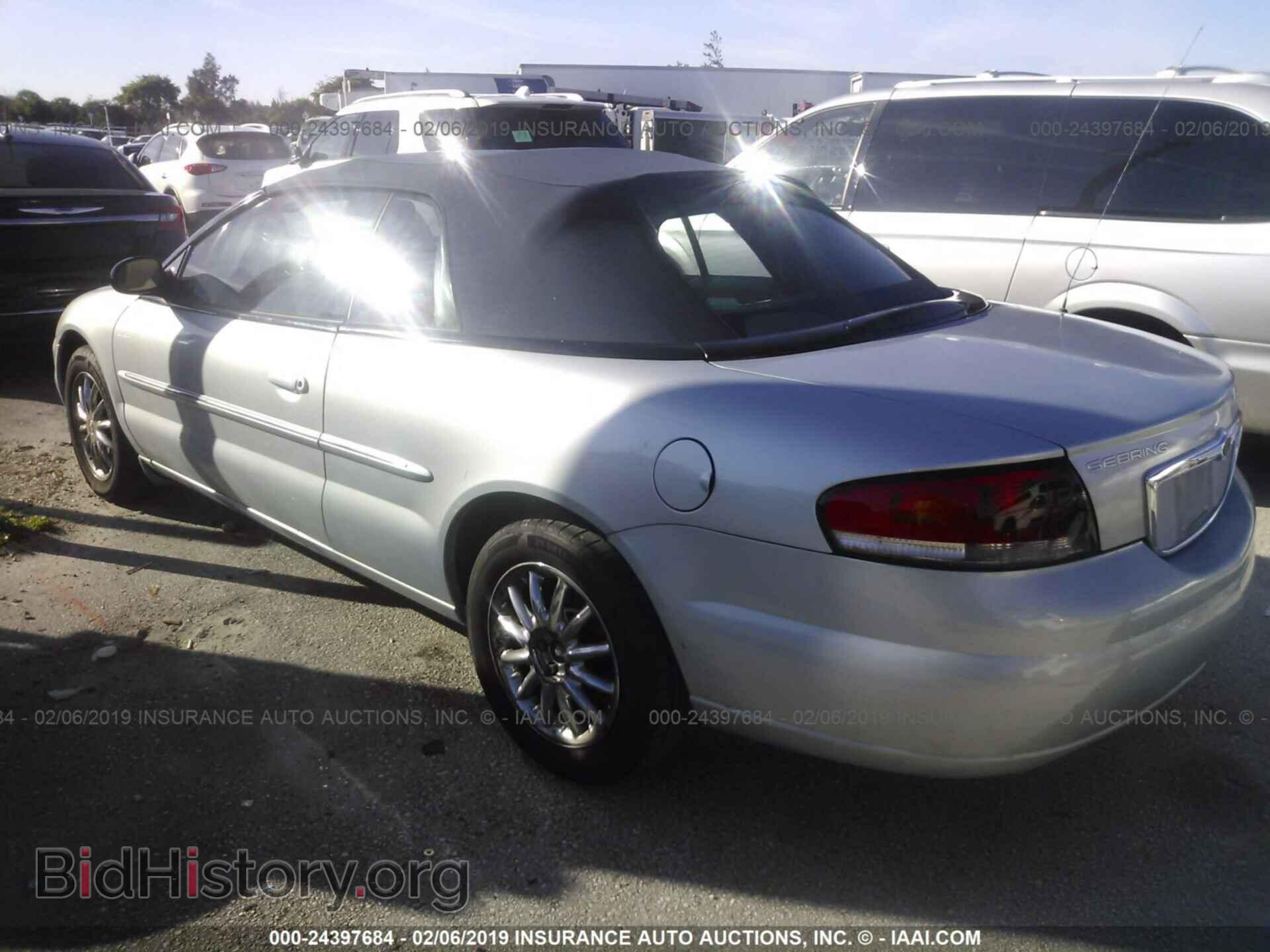 2002 CHRYSLER SEBRING - VIN: 1C3EL65R82N293356 - Фото 3
