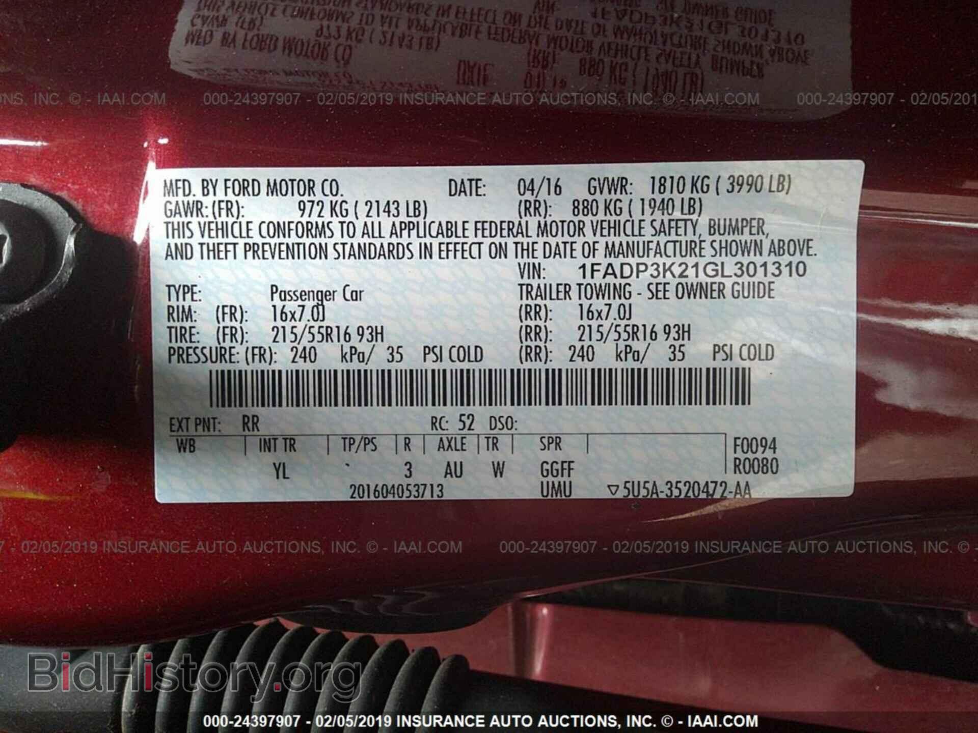 2016 FORD FOCUS - VIN: 1FADP3K21GL301310 - Photo 9