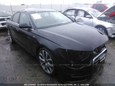 2013 Audi A6 Prestige, черный — VIN WAUHGAFC9DN007430, IAAI