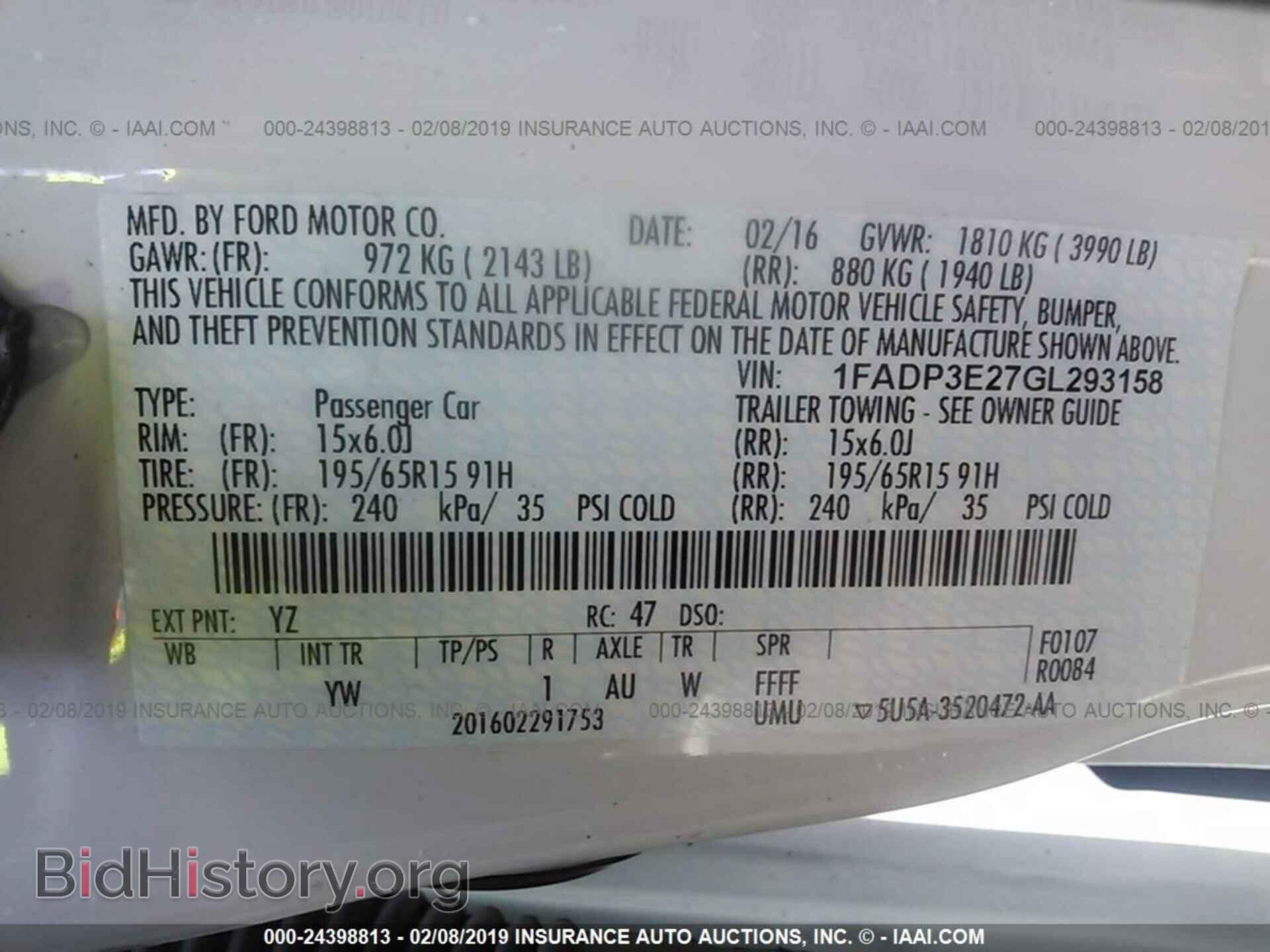 2016 FORD FOCUS - VIN: 1FADP3E27GL293158 - Photo 9