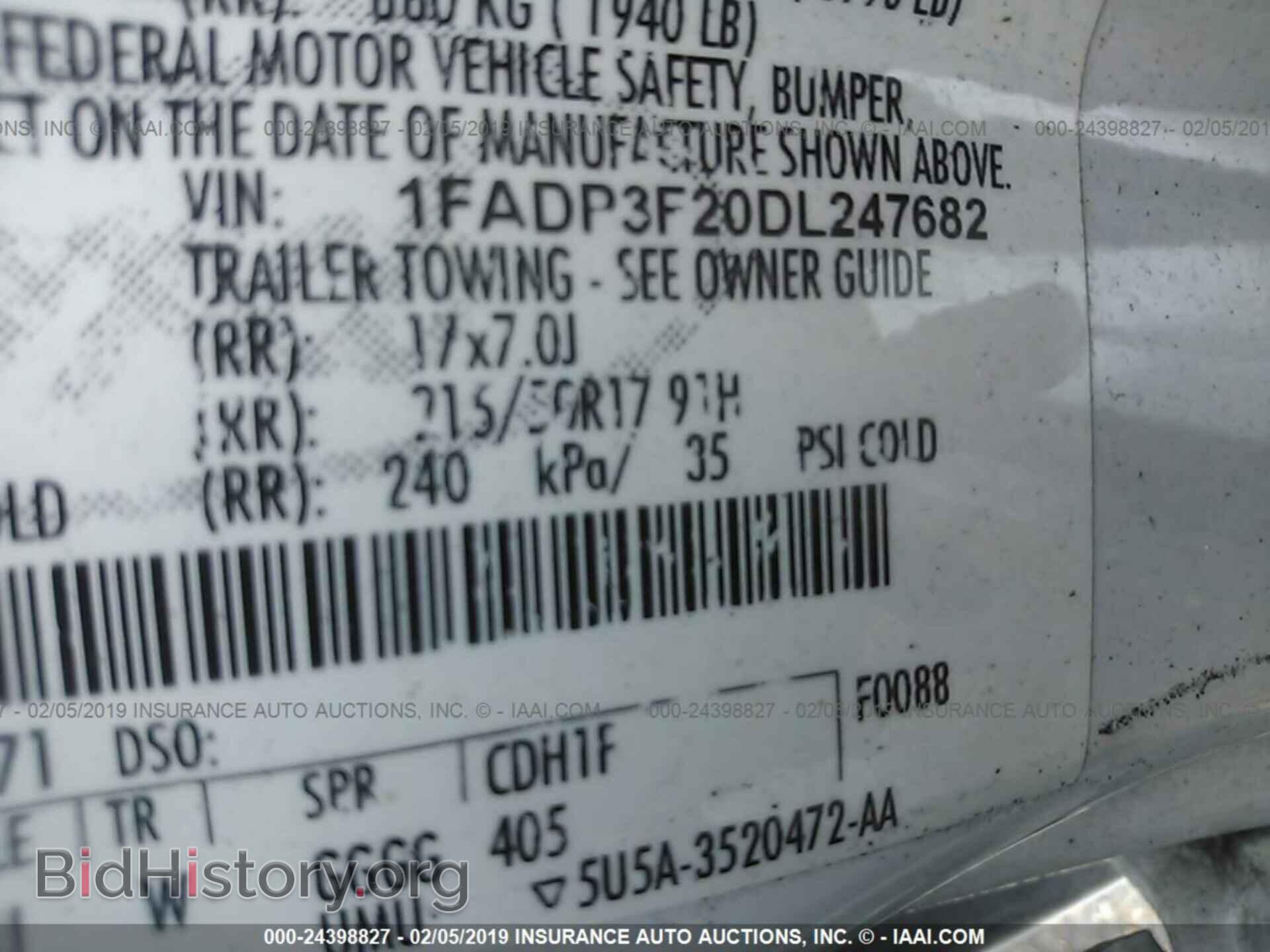 2013 FORD FOCUS - VIN: 1FADP3F20DL247682 - Photo 9