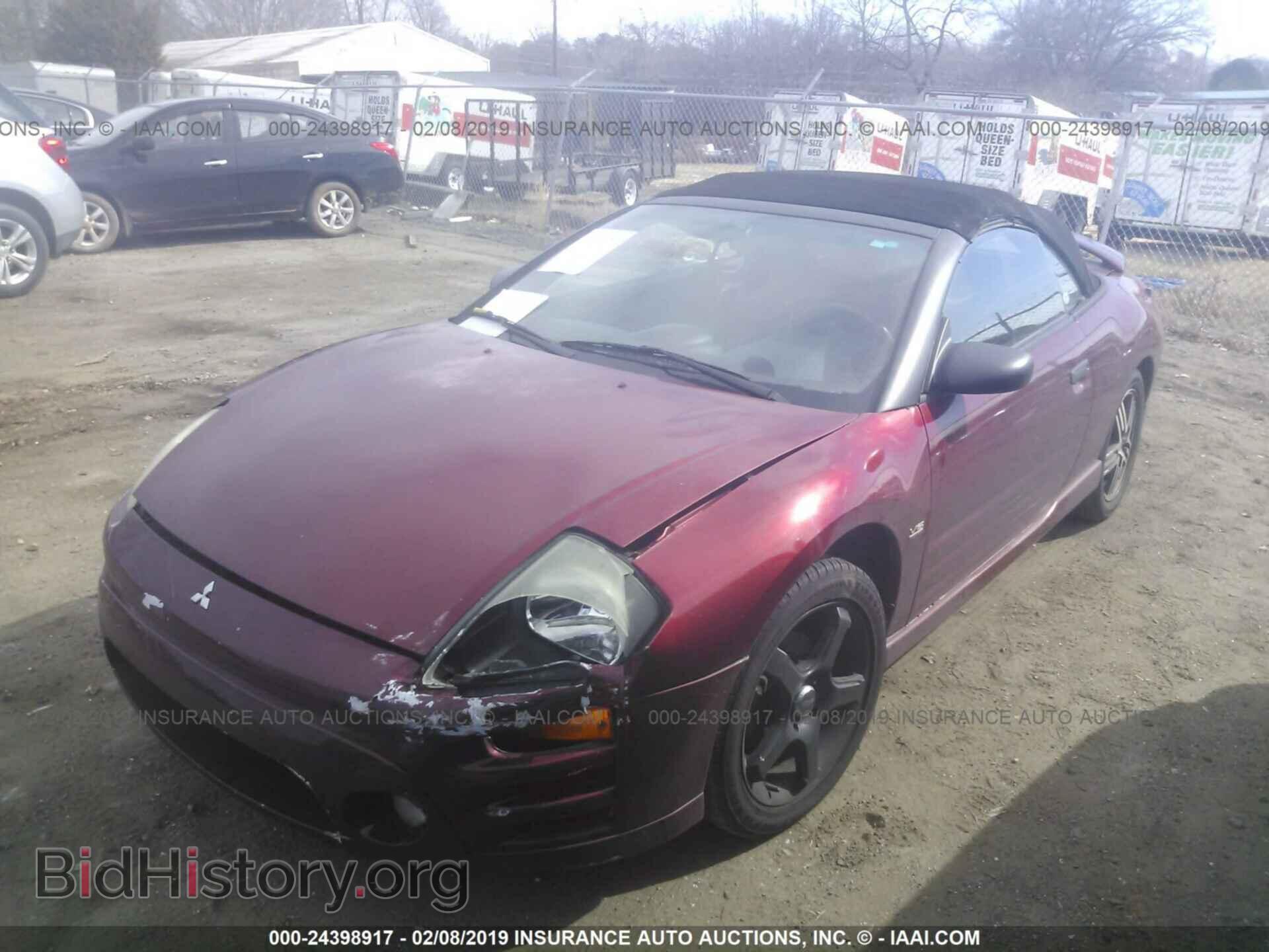 2003 MITSUBISHI ECLIPSE - VIN: 4A3AE75HX3E018605 - Фото 2