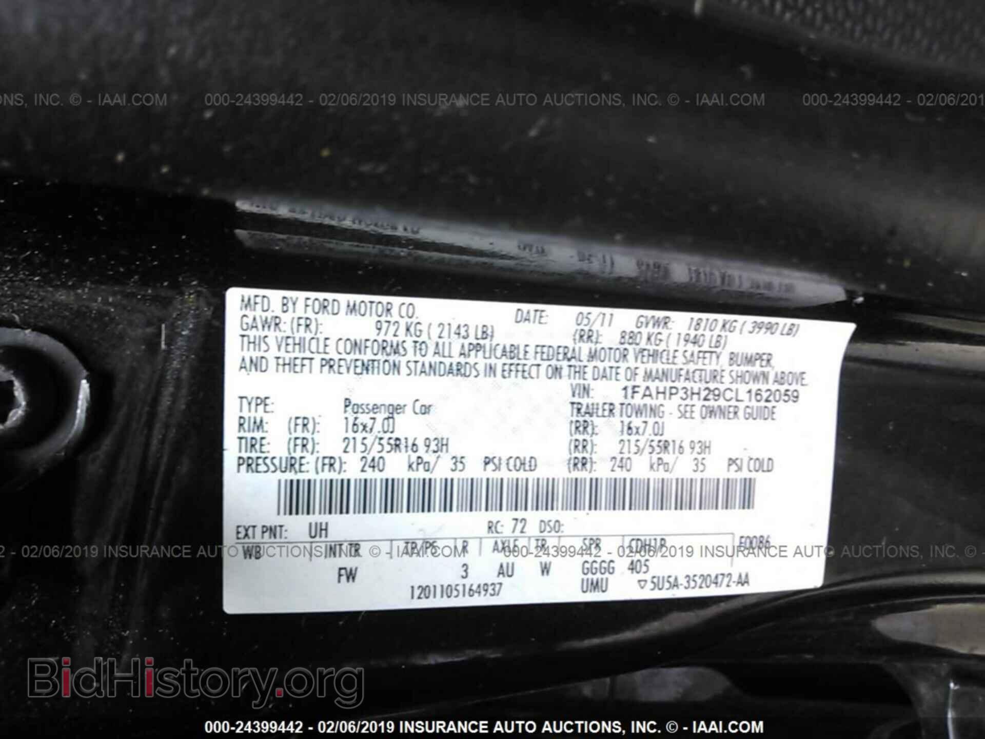 2012 FORD FOCUS - VIN: 1FAHP3H29CL162059 - Photo 9