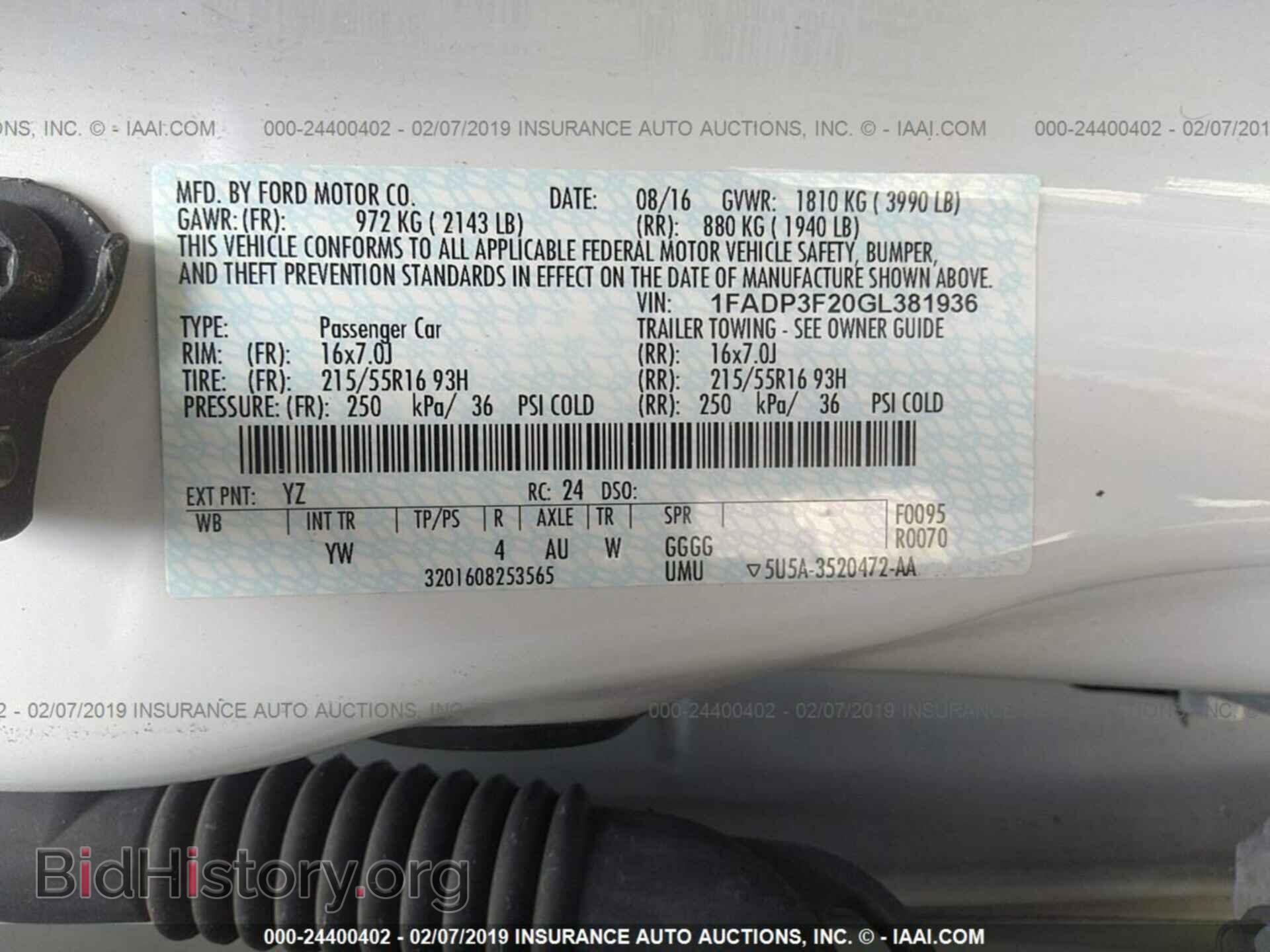 2016 FORD FOCUS - VIN: 1FADP3F20GL381936 - Photo 9