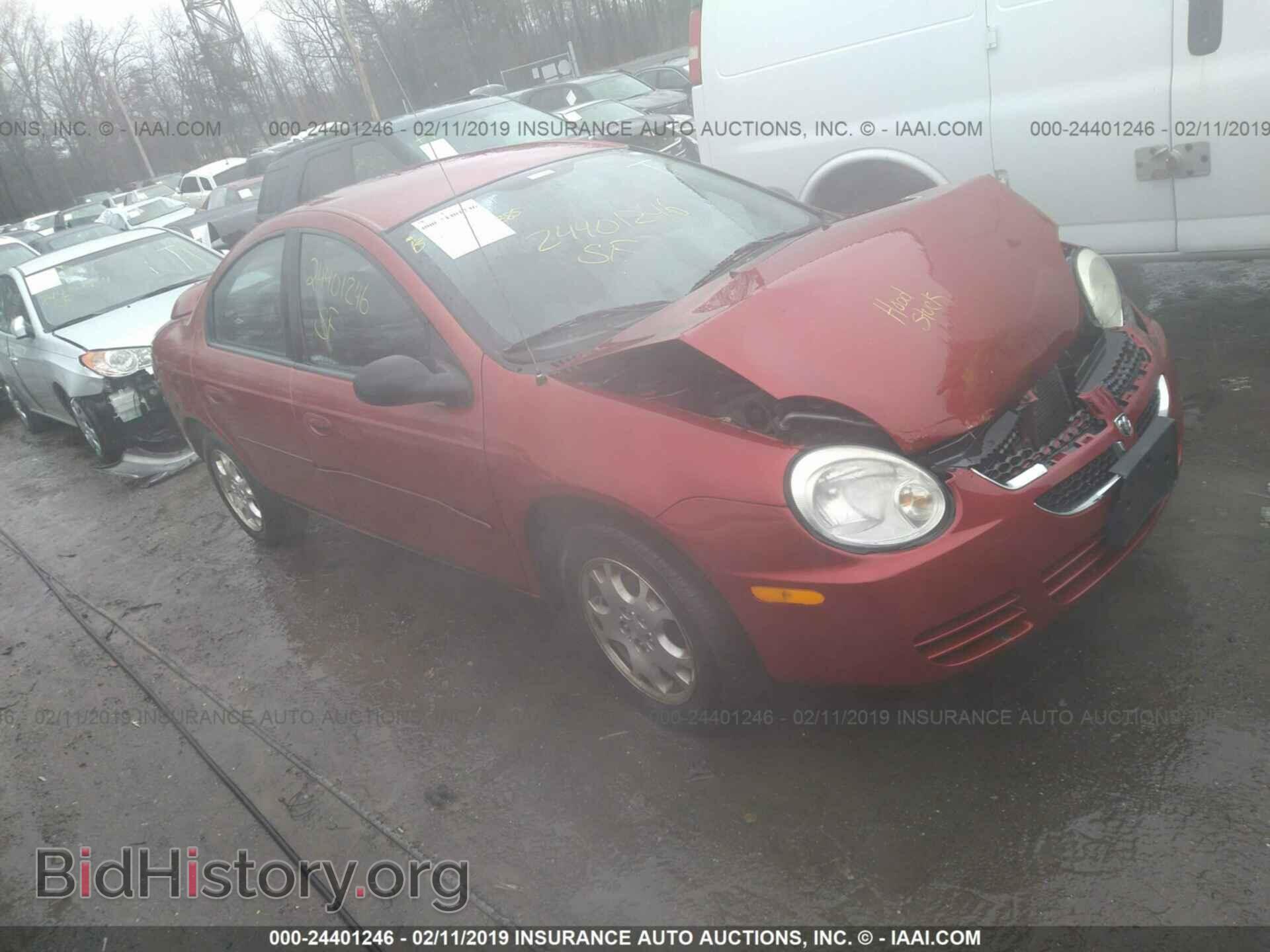 Фотография 1B3ES56C24D528234 - DODGE NEON 2004
