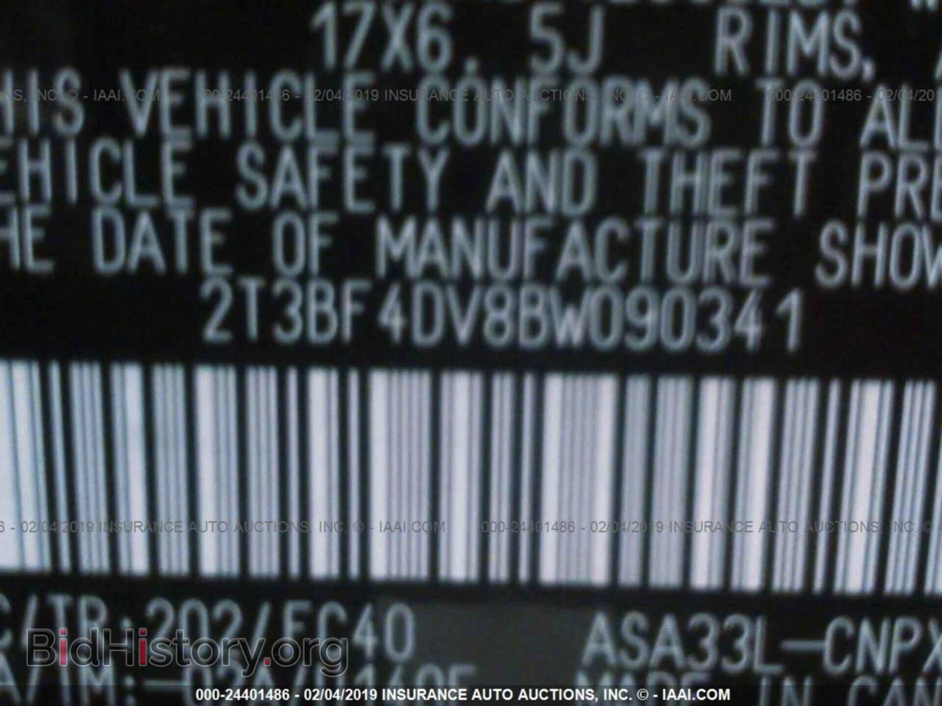 2011 TOYOTA RAV4 - VIN: 2T3BF4DV8BW090341 - Фото 9