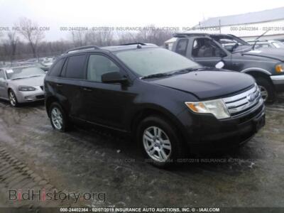2007 Ford EDGE SE, черный — VIN 2FMDK36C87BB61702, IAAI
