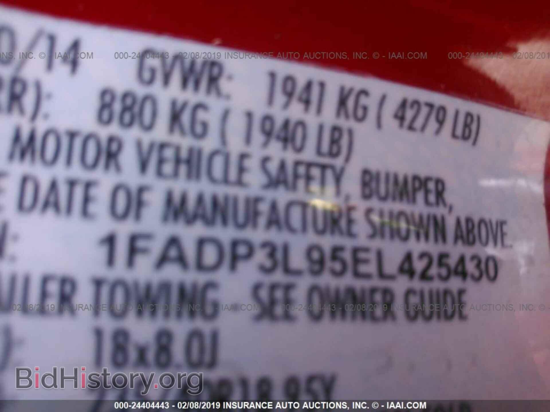 2014 FORD FOCUS - VIN: 1FADP3L95EL425430 - Photo 9