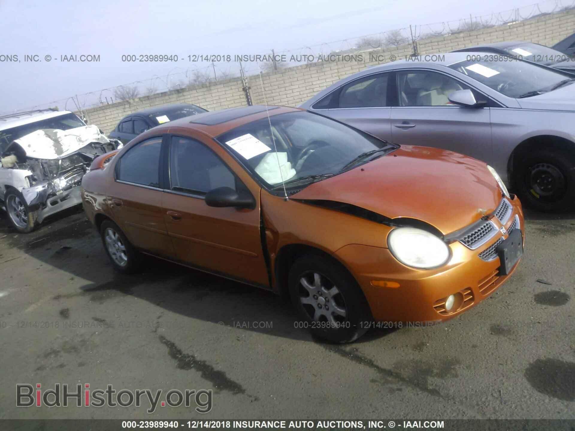 Photo 1B3ES56C05D116489 - DODGE NEON 2005